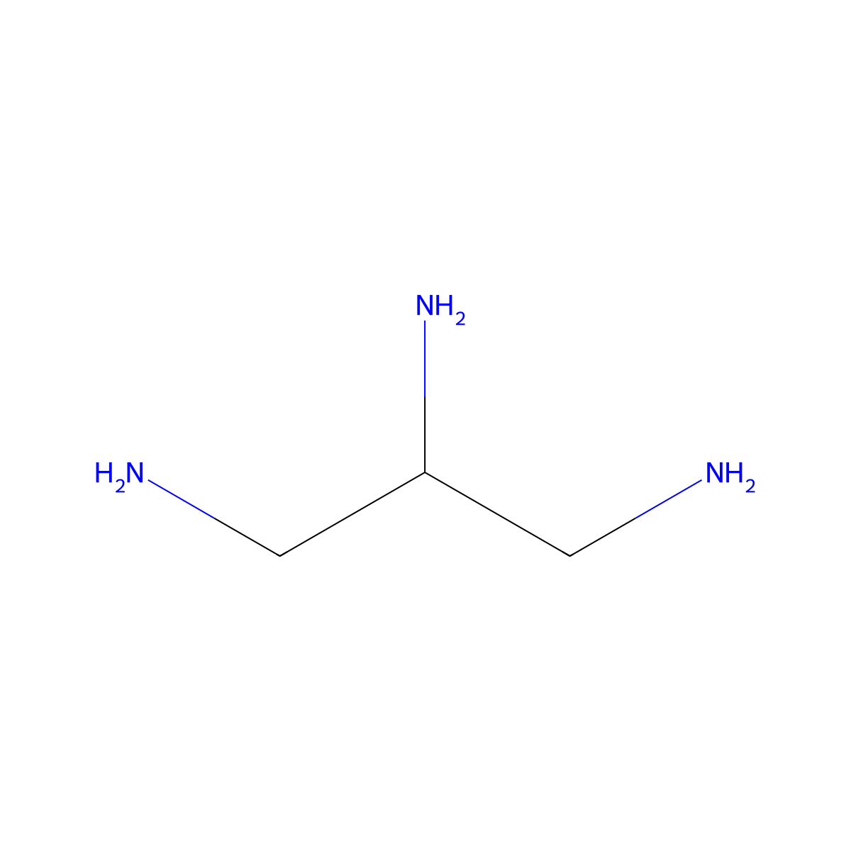 1,2,3-Triaminopropane molecular structure, CAS 21291-99-6