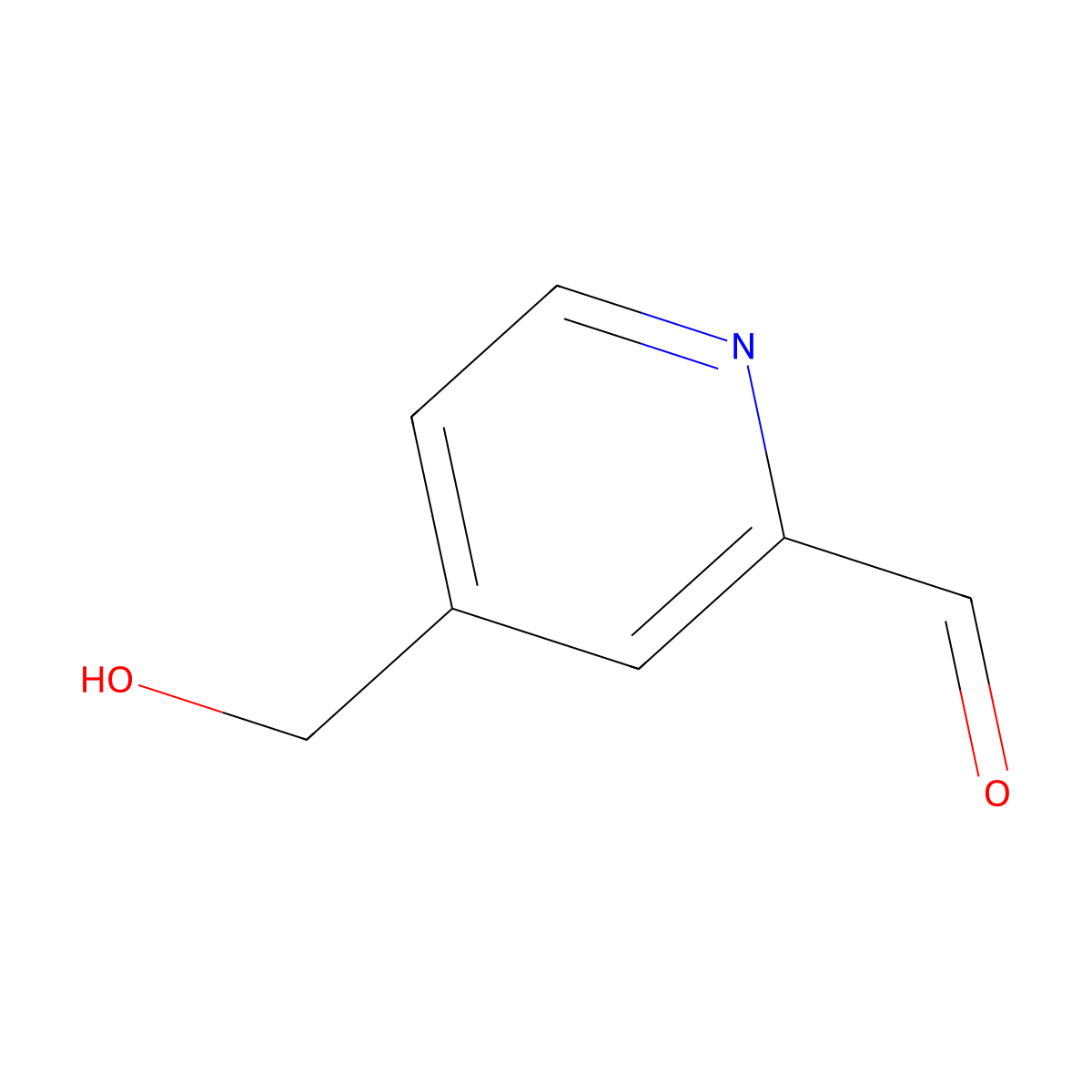 4-(Hydroxymethyl)picolinaldehyde molecular structure, CAS 212914-74-4