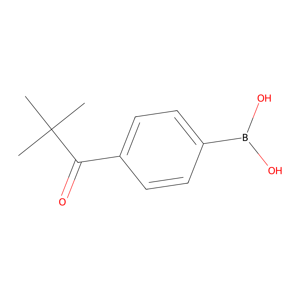 [4-(2,2-Dimethylpropanoyl)phenyl]boronic acid molecular structure, CAS 2129157-41-9