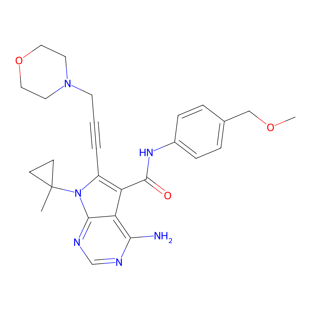 Vepafestinib molecular structure, CAS 2129515-96-2