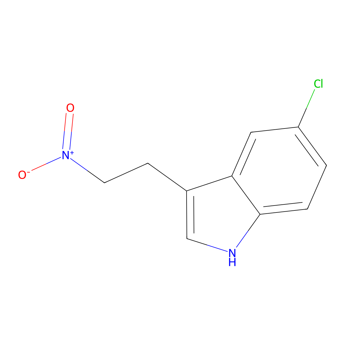 5-Chloro-3-(2-nitroethyl)-1H-indole molecular structure, CAS 2129574-57-6