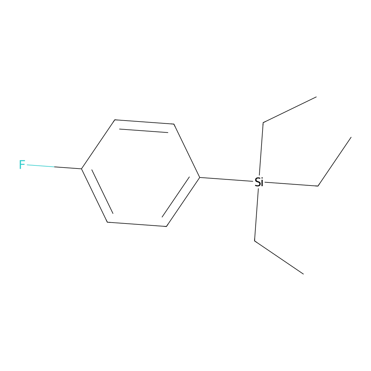 1-Fluoro-4-(triethylsilyl)benZene molecular structure, CAS 2129647-70-5