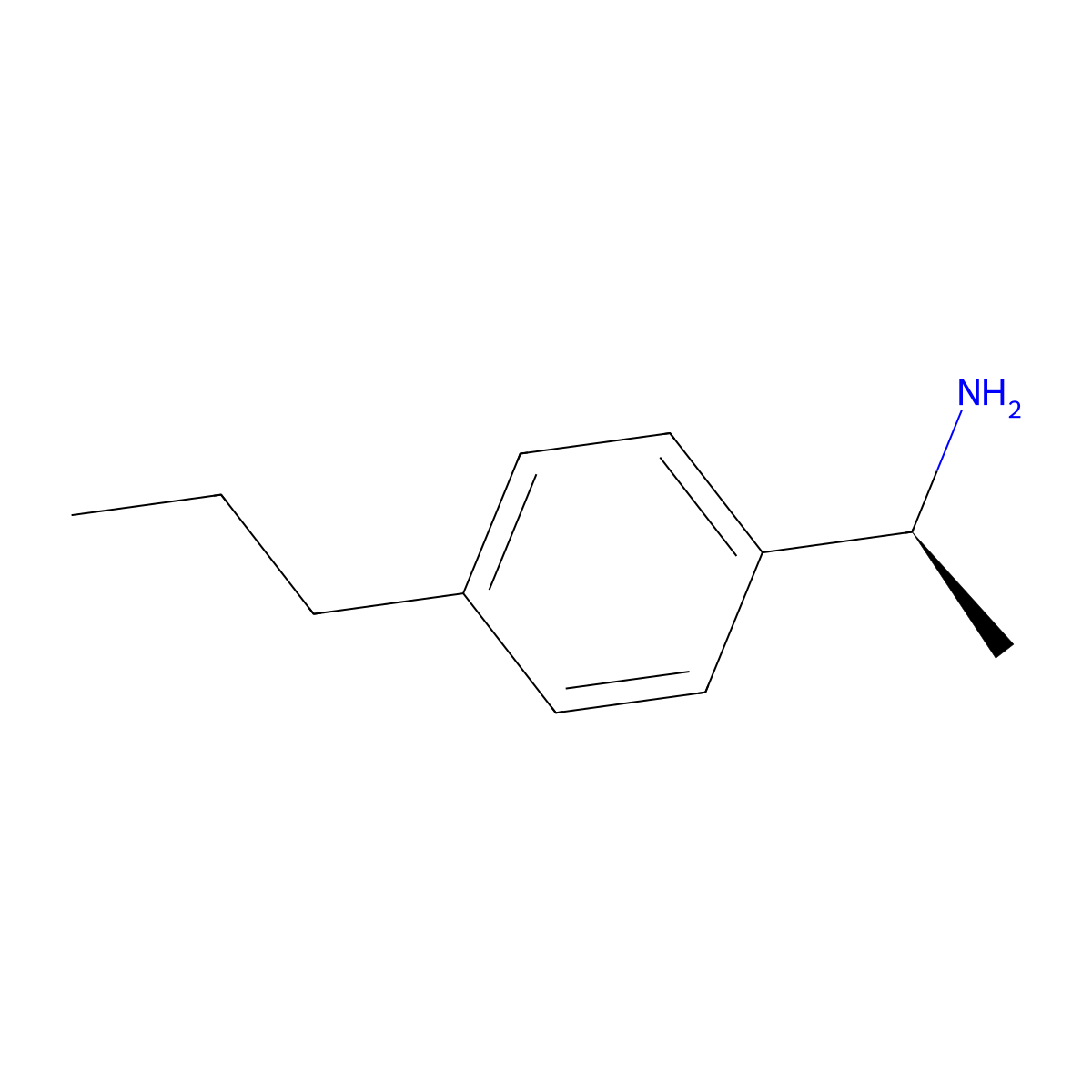 (1S)-1-(4-propylphenyl)ethanamine molecular structure, CAS 212968-68-8