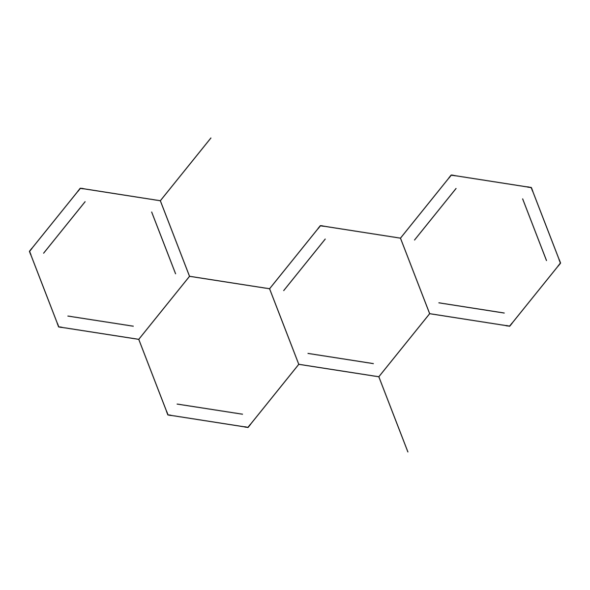 Benz(a)anthracene, 1,7-dimethyl- molecular structure, CAS 21297-20-1