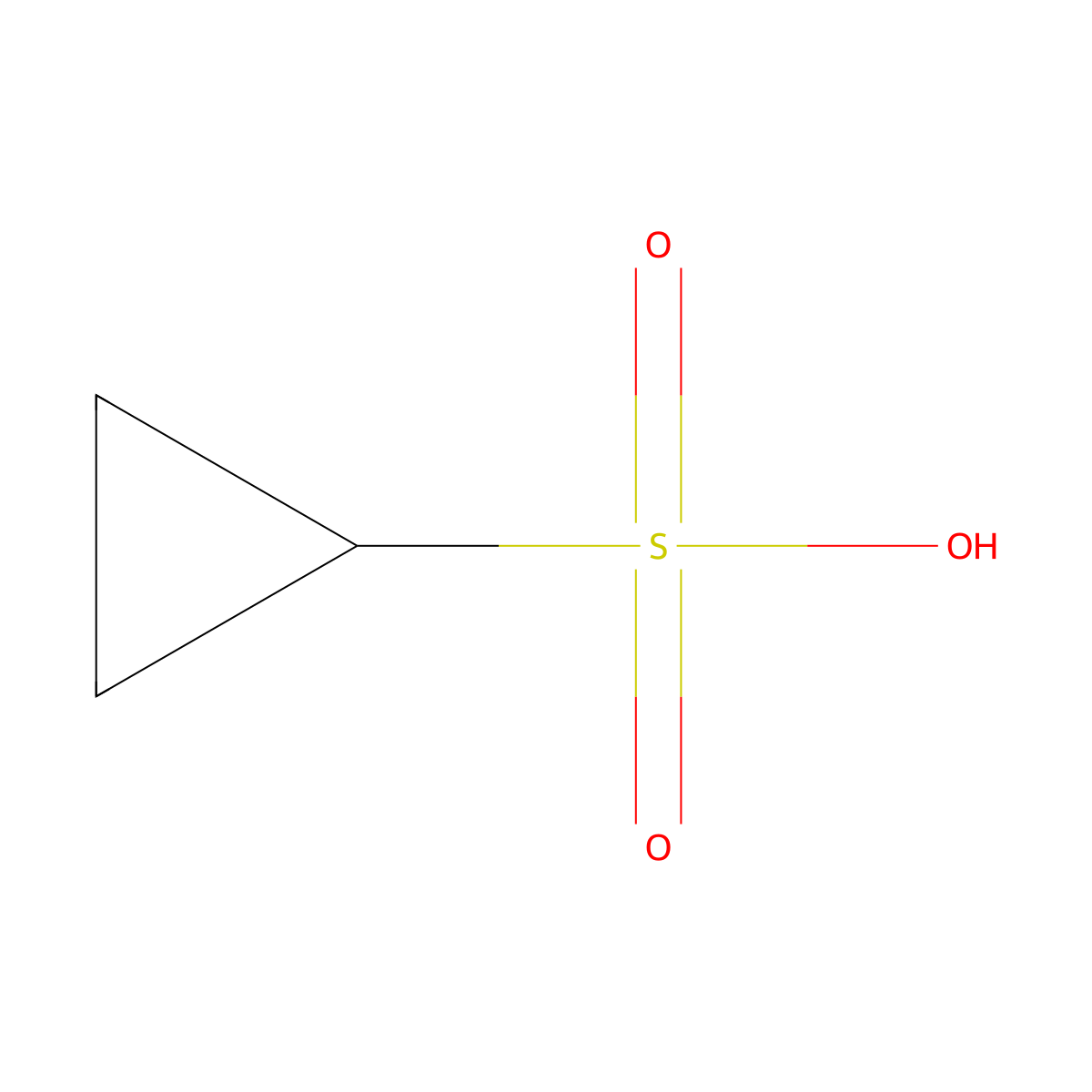 Cyclopropanesulfonic Acid molecular structure, CAS 21297-68-7