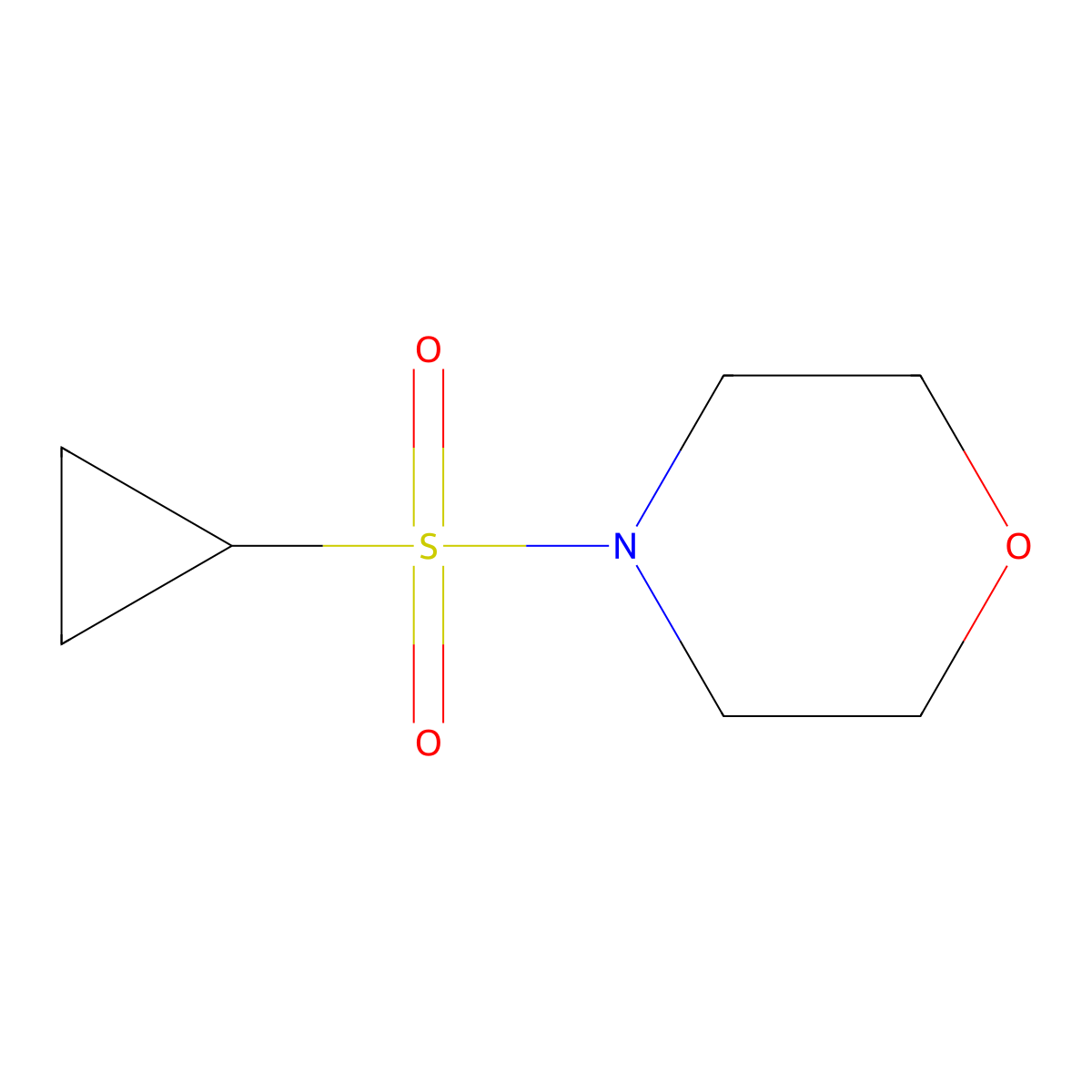 4-(Cyclopropanesulfonyl)morpholine molecular structure, CAS 21297-83-6