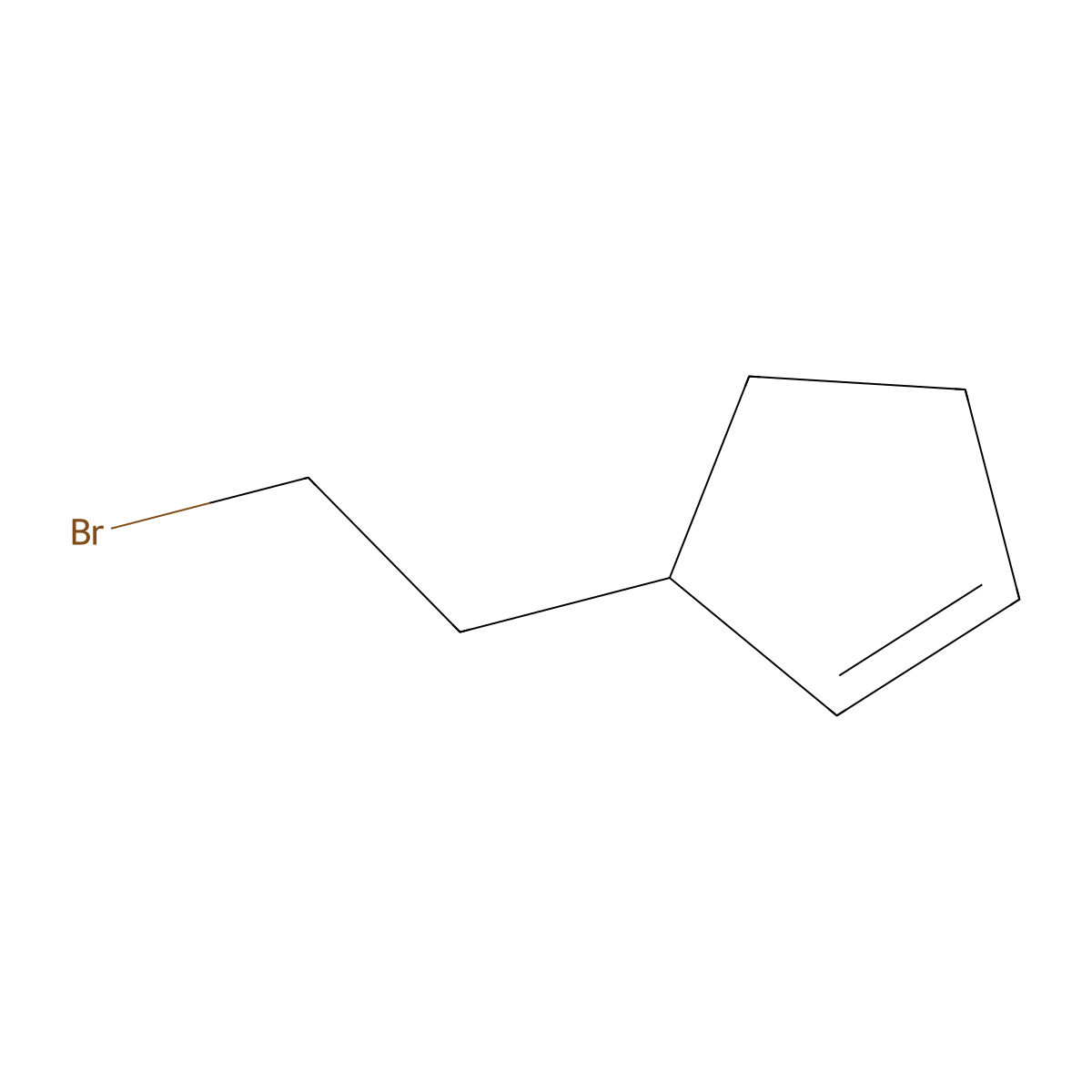 3-(2-Bromoethyl)cyclopent-1-ene molecular structure, CAS 21297-99-4