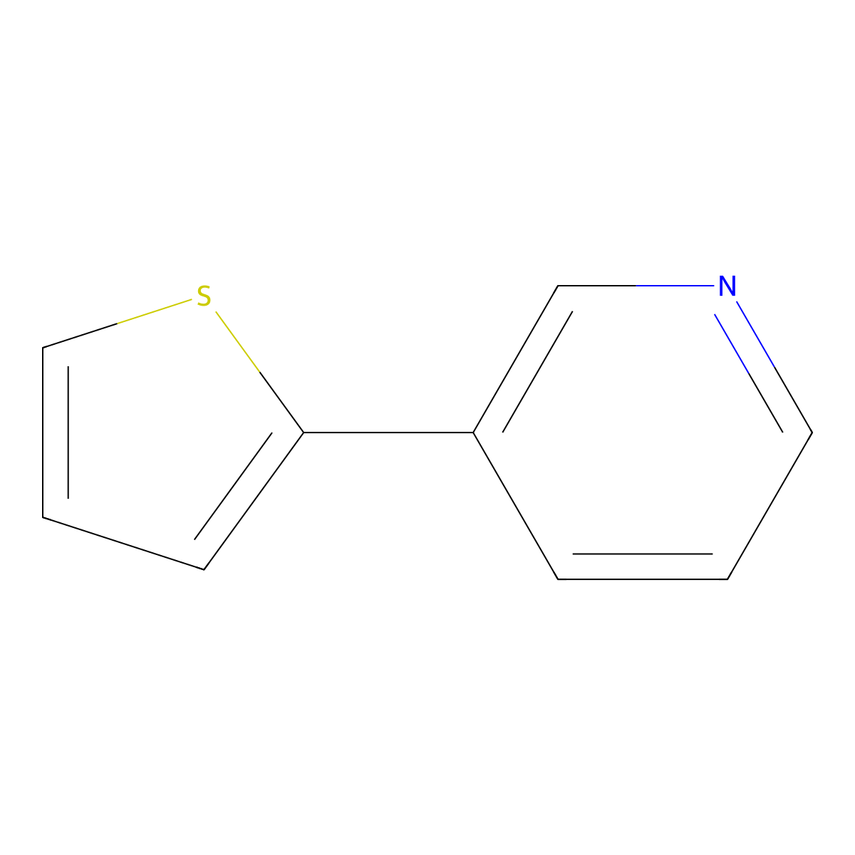 3-(2-Thienyl)pyridine molecular structure, CAS 21298-53-3