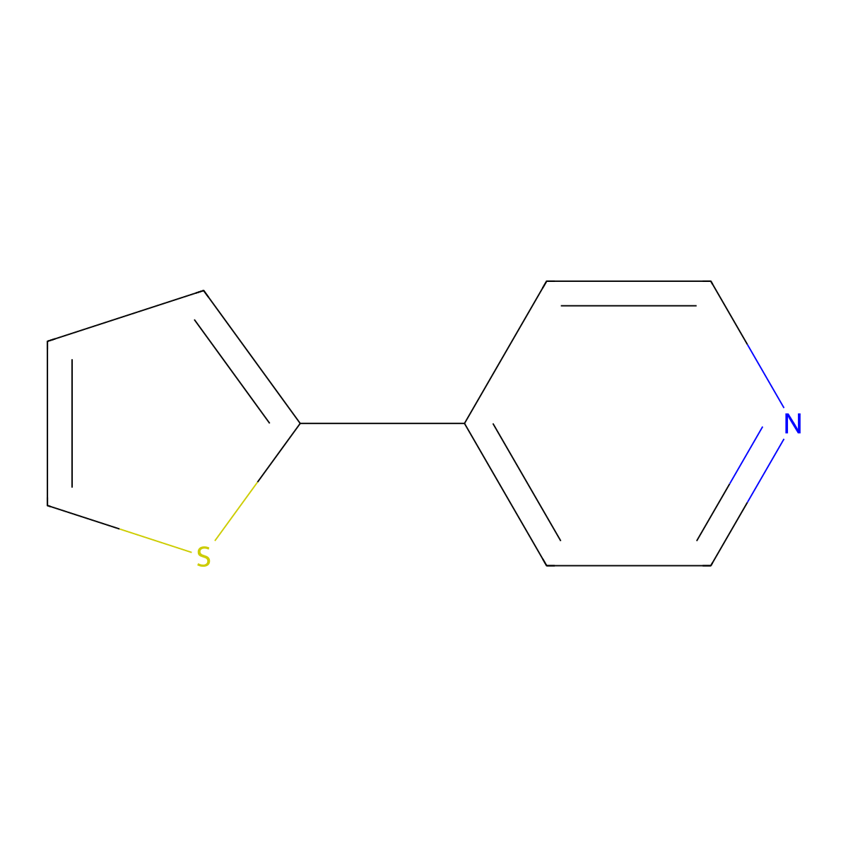 4-(2-Thienyl)pyridine molecular structure, CAS 21298-54-4