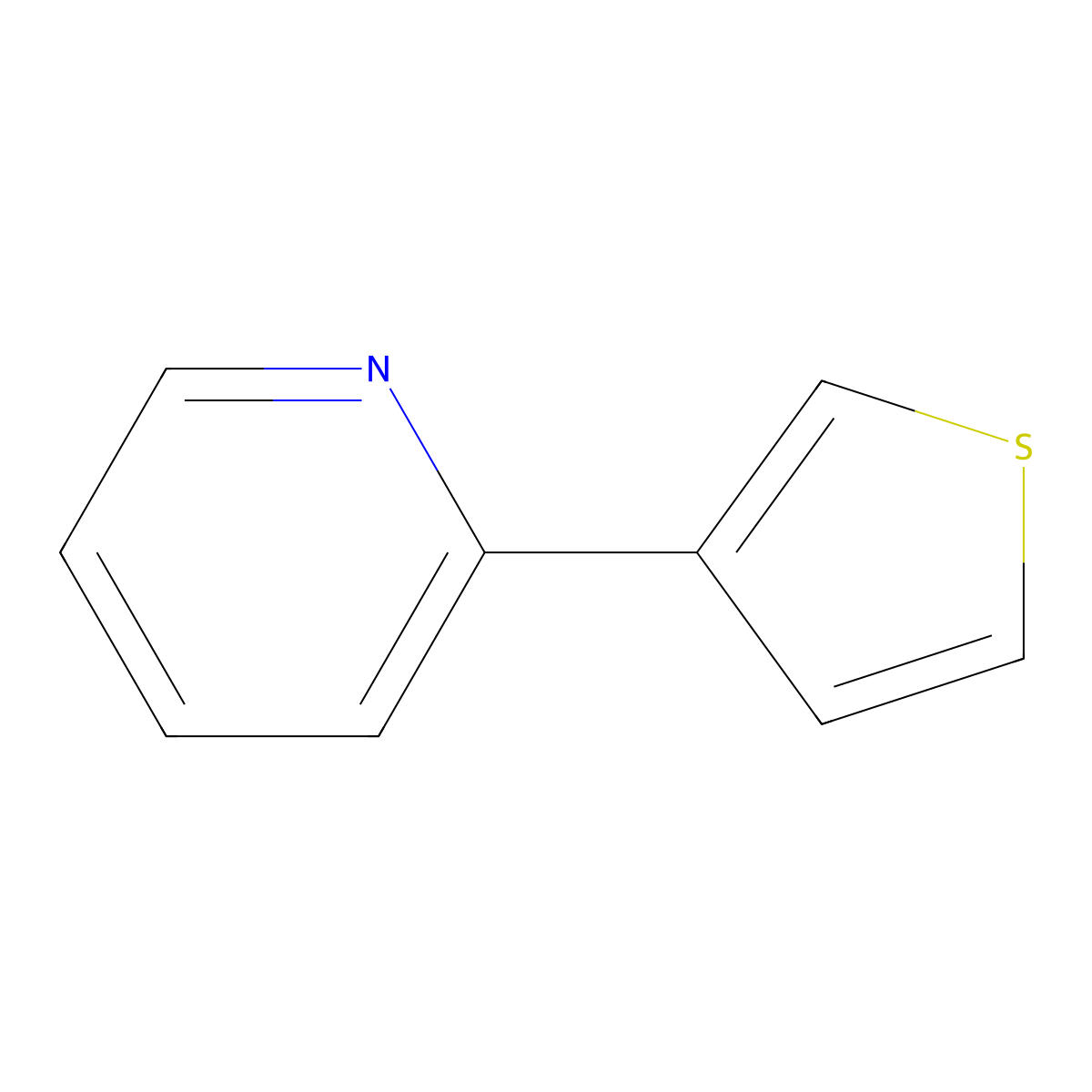 2-(3-Thienyl)pyridine molecular structure, CAS 21298-55-5