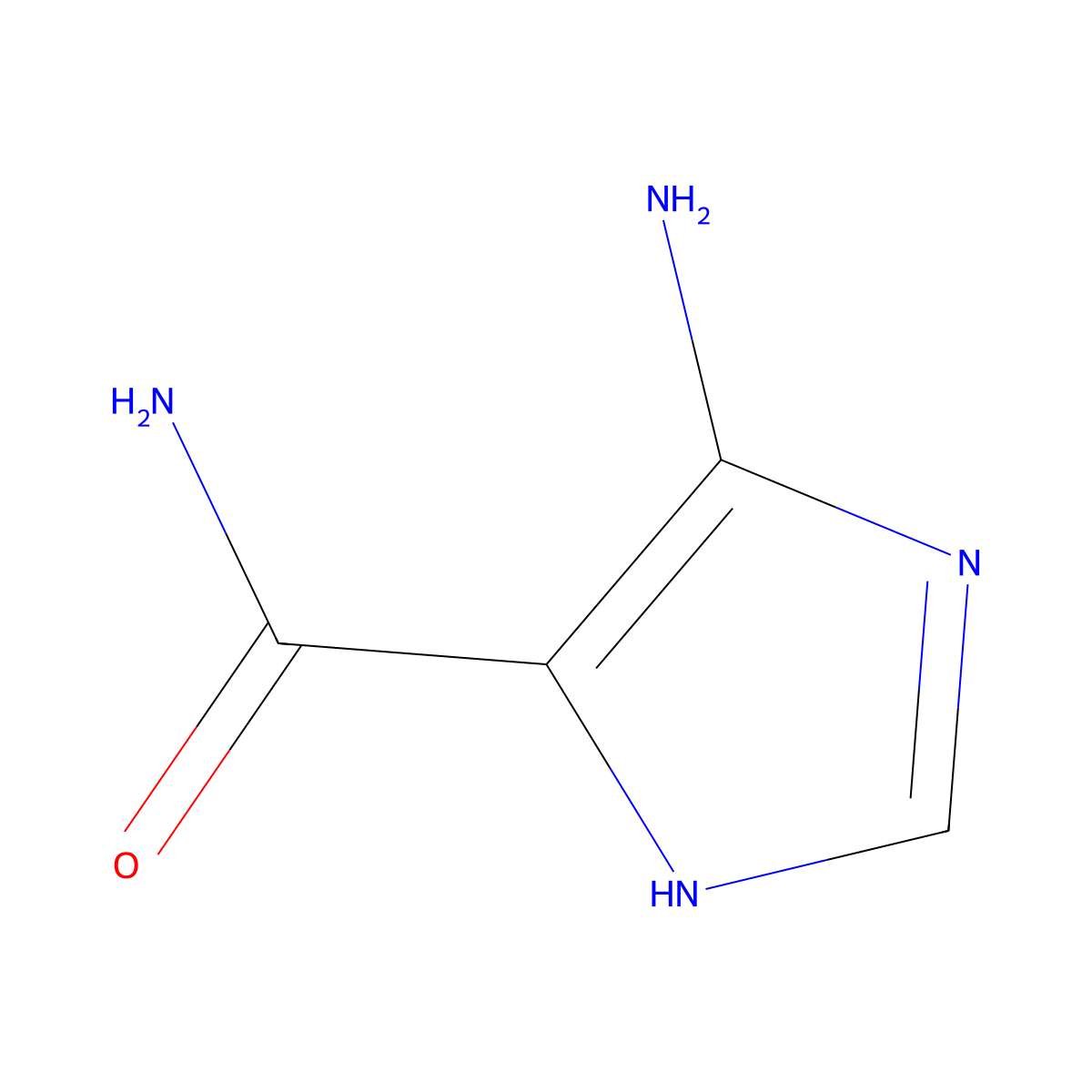 5-Aminoimidazole-4-carboxamide molecular structure, CAS 21299-72-9
