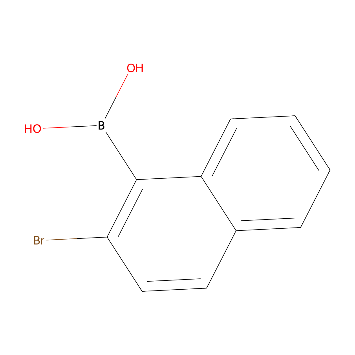 (2-Bromonaphthalen-1-yl)boronic acid molecular structure, CAS 2129990-79-8