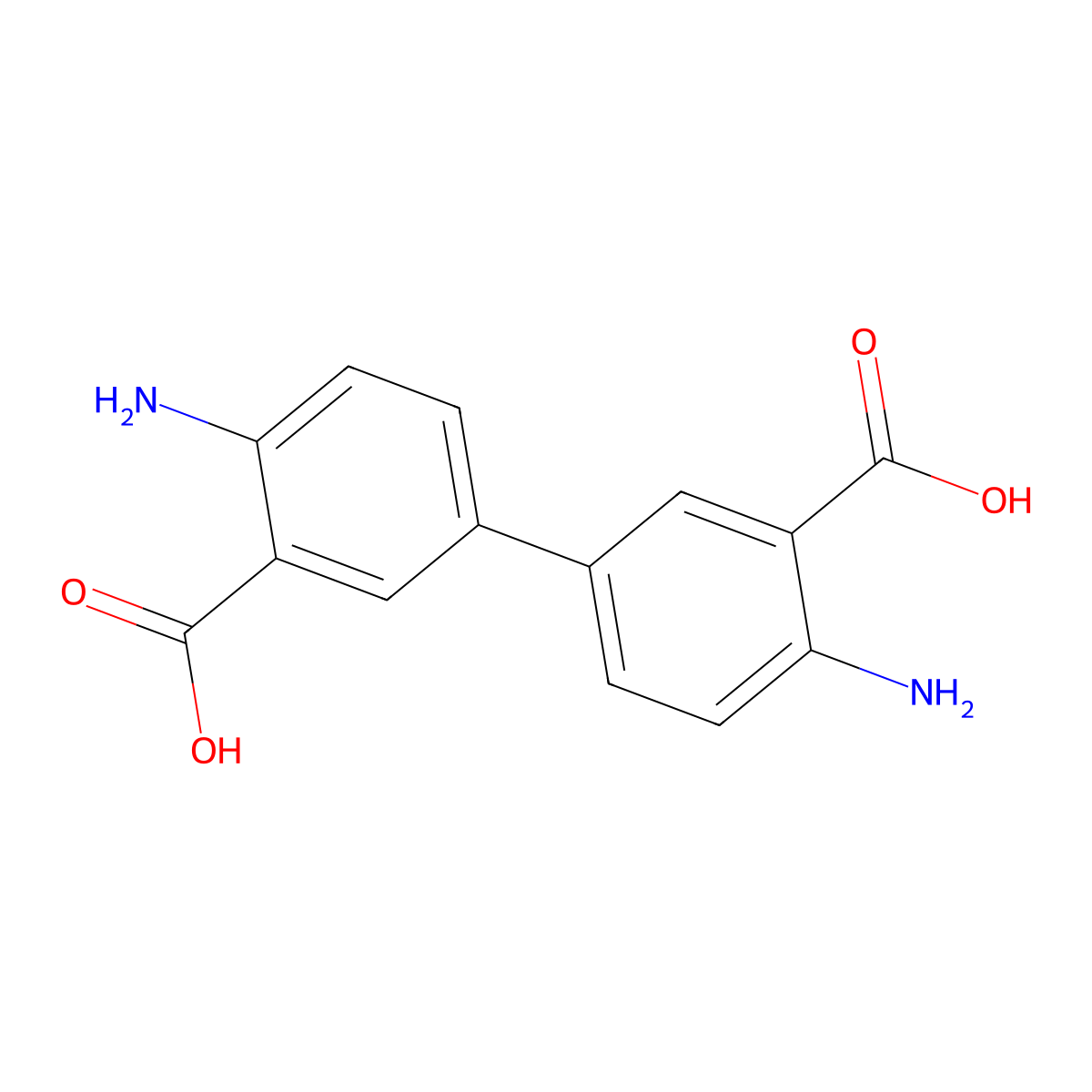 3,3'-Dicarboxybenzidine molecular structure, CAS 2130-56-5