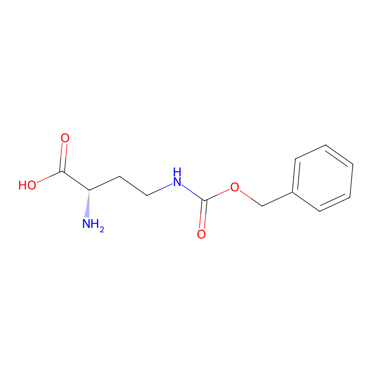 (2S)-2-Amino-4-{[(benzyloxy)carbonyl]amino}butanoic acid molecular structure, CAS 2130-77-0