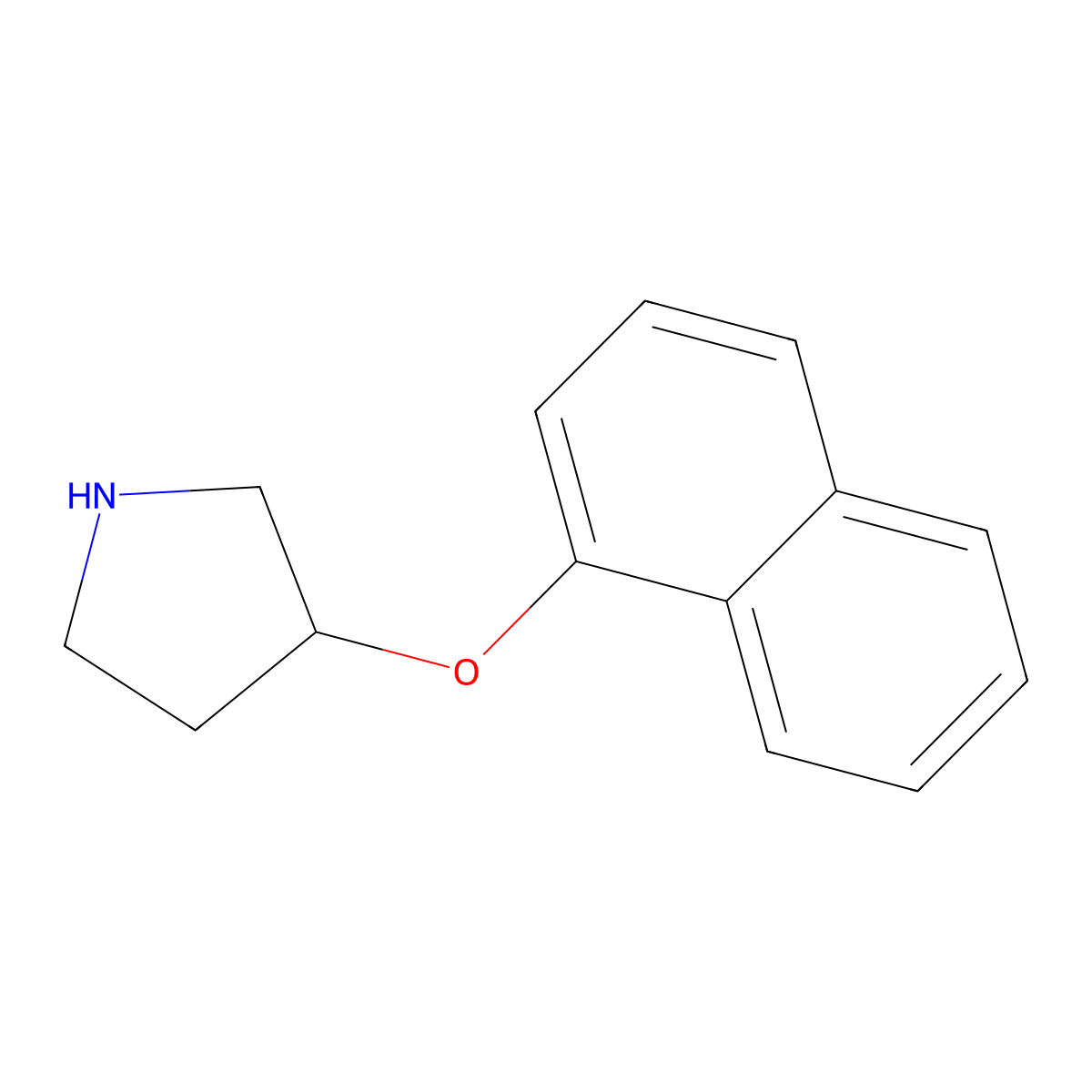 3-(Naphthalen-1-yloxy)pyrrolidine molecular structure, CAS 213008-00-5