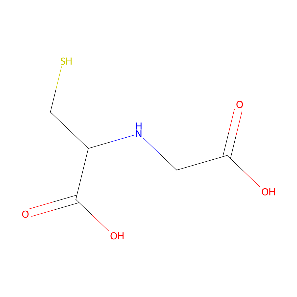 N-(Carboxymethyl)-DL-cysteine molecular structure, CAS 21301-10-0