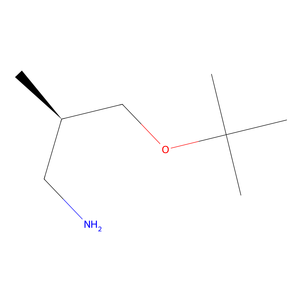 (2R)-3-(tert-butoxy)-2-methylpropan-1-amine molecular structure, CAS 213011-60-0