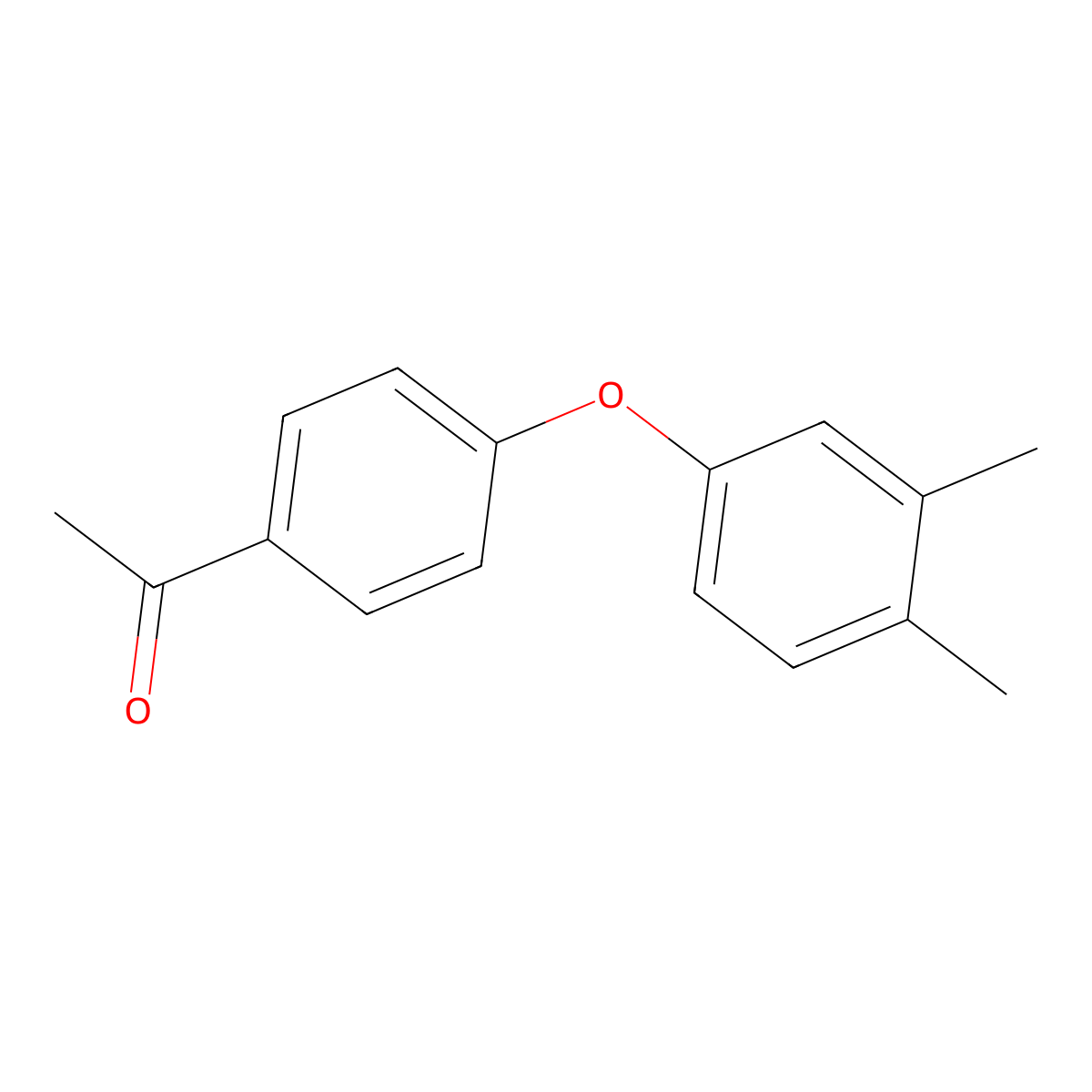 1-(4-(3,4-Dimethylphenoxy)phenyl)ethanone molecular structure, CAS 213014-13-2