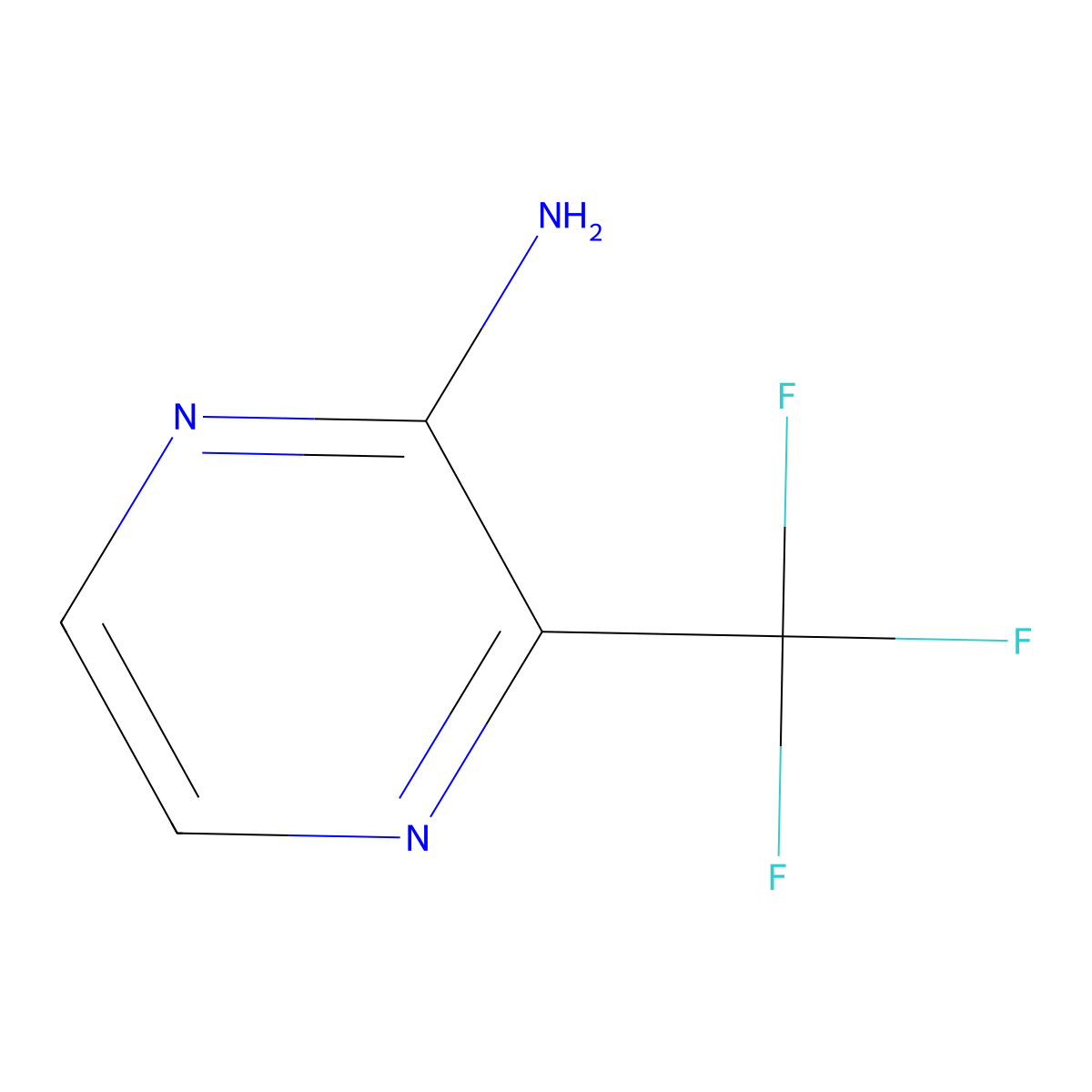 3-(Trifluoromethyl)pyrazin-2-amine molecular structure, CAS 213019-67-1