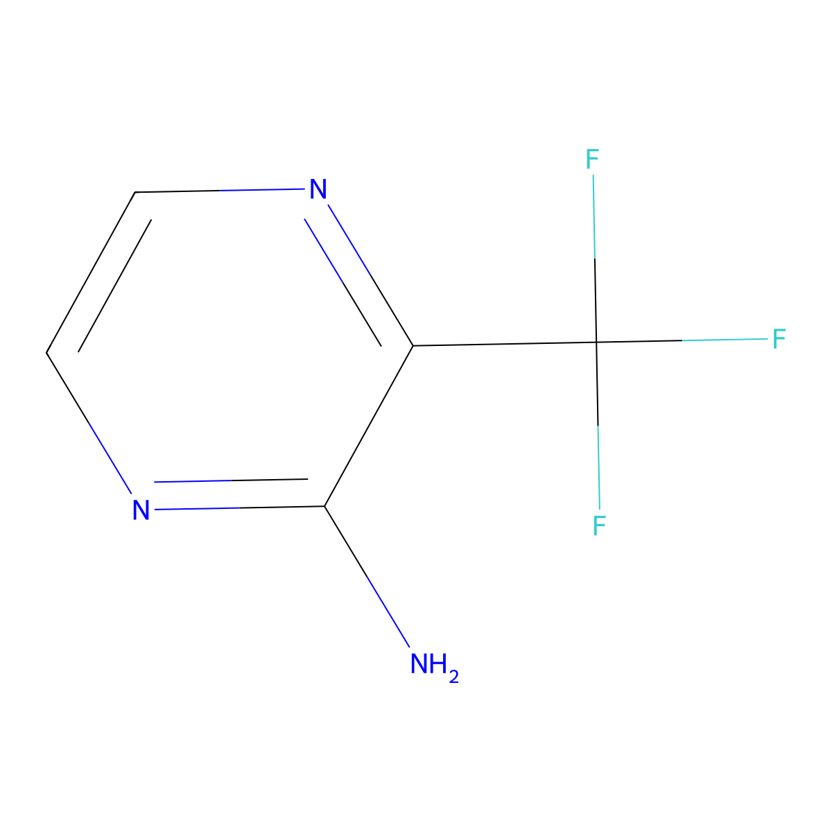 3-(Trifluoromethyl)pyrazin-2-amine molecular structure, CAS 213019-67-1