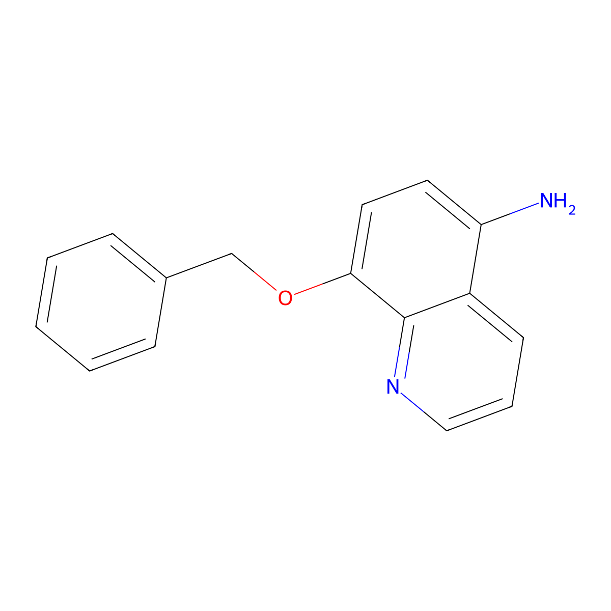8-(Benzyloxy)quinolin-5-amine molecular structure, CAS 213027-68-0
