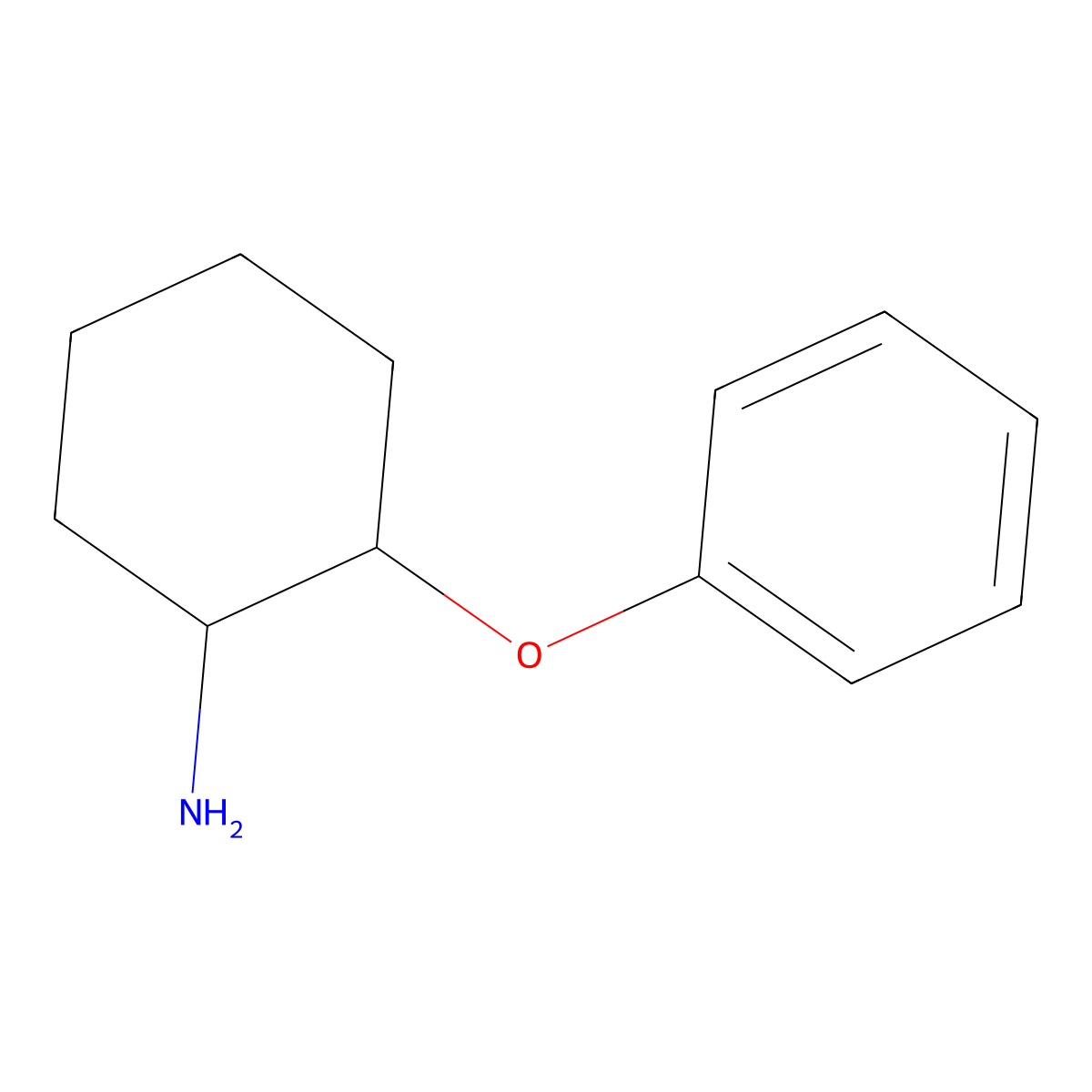 2-Phenoxycyclohexan-1-amine molecular structure, CAS 21303-01-5