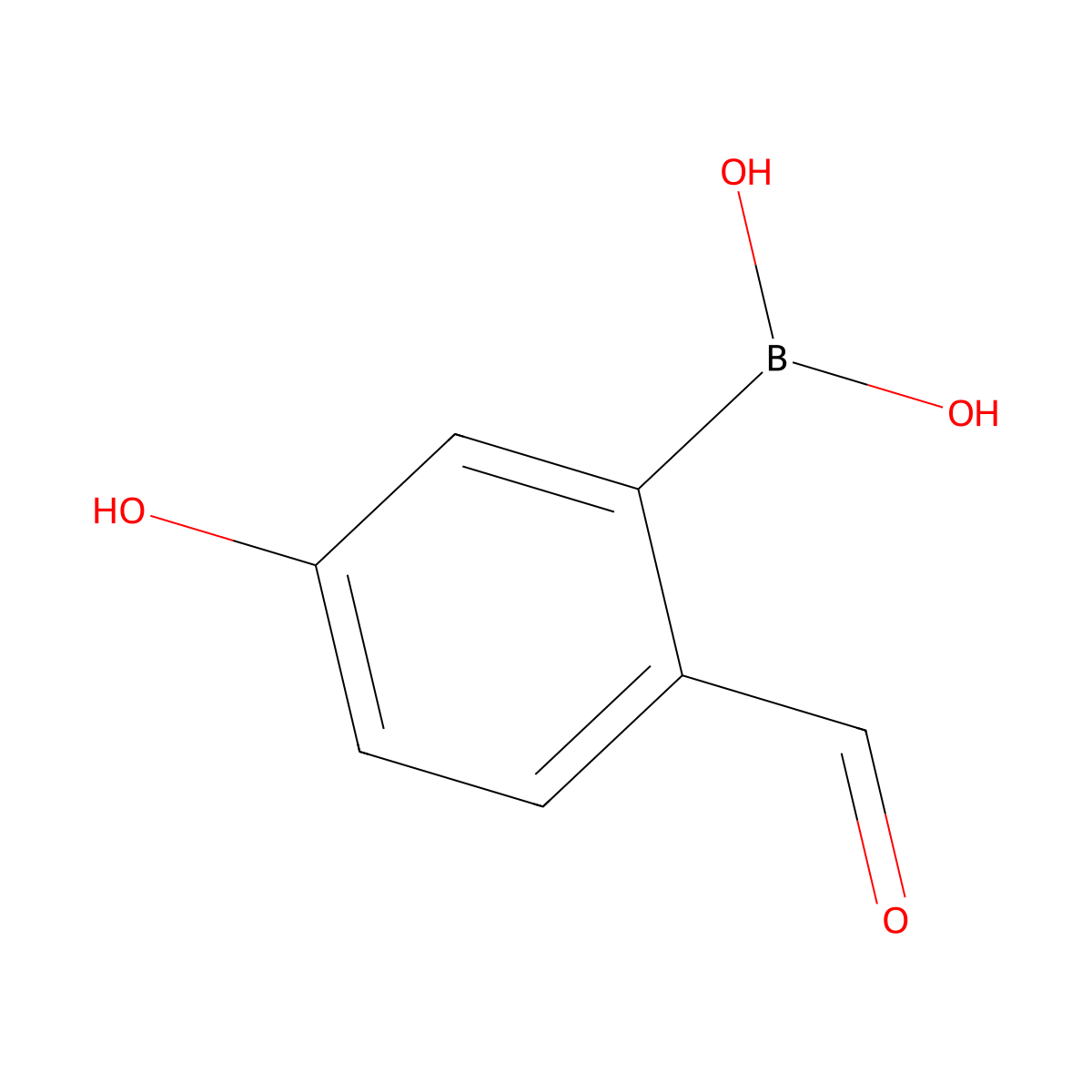 (2-Formyl-5-hydroxyphenyl)boronic acid molecular structure, CAS 2130753-24-9