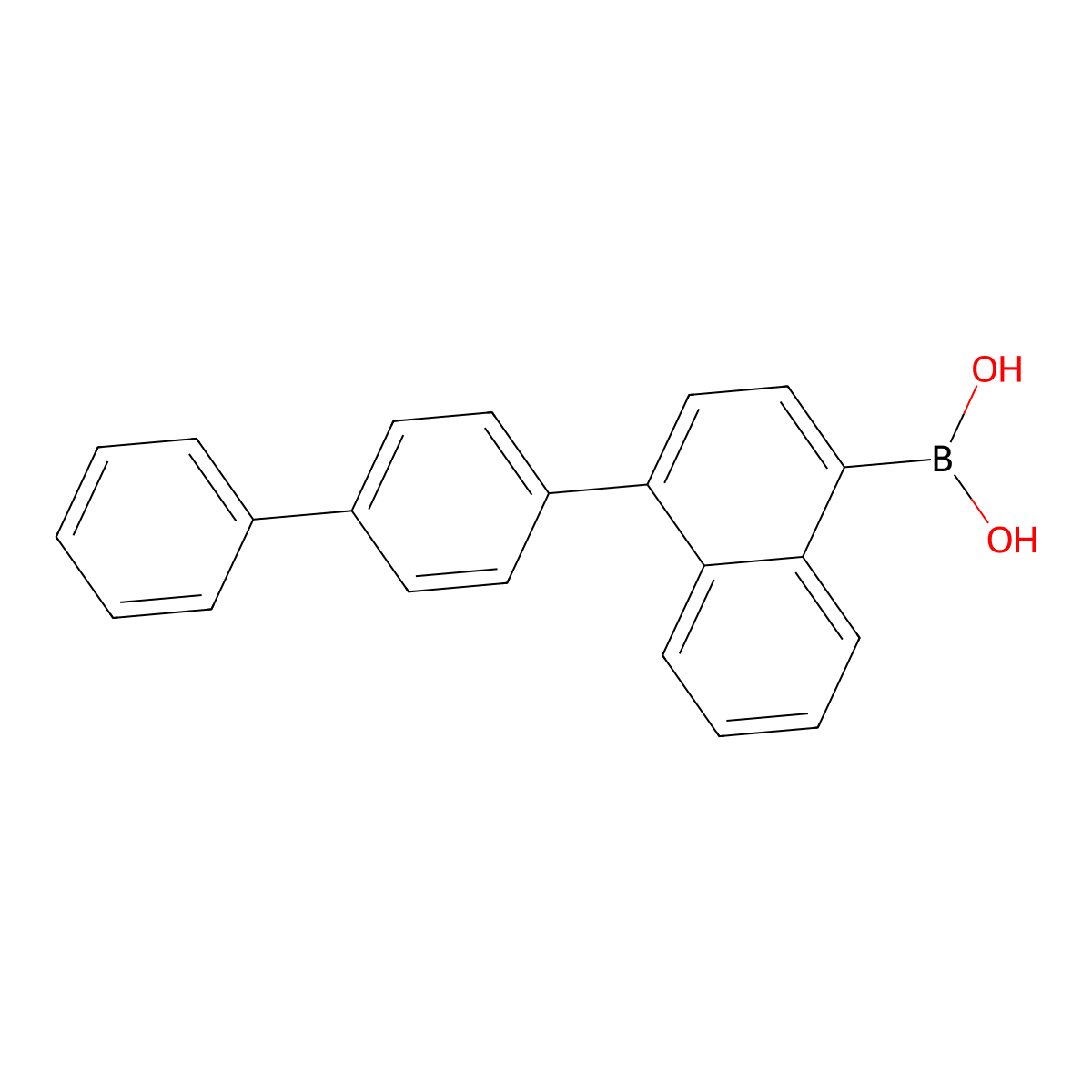 4-(Biphenyl-4-yl)naphthalen-1-ylboronic acid molecular structure, CAS 2130780-03-7