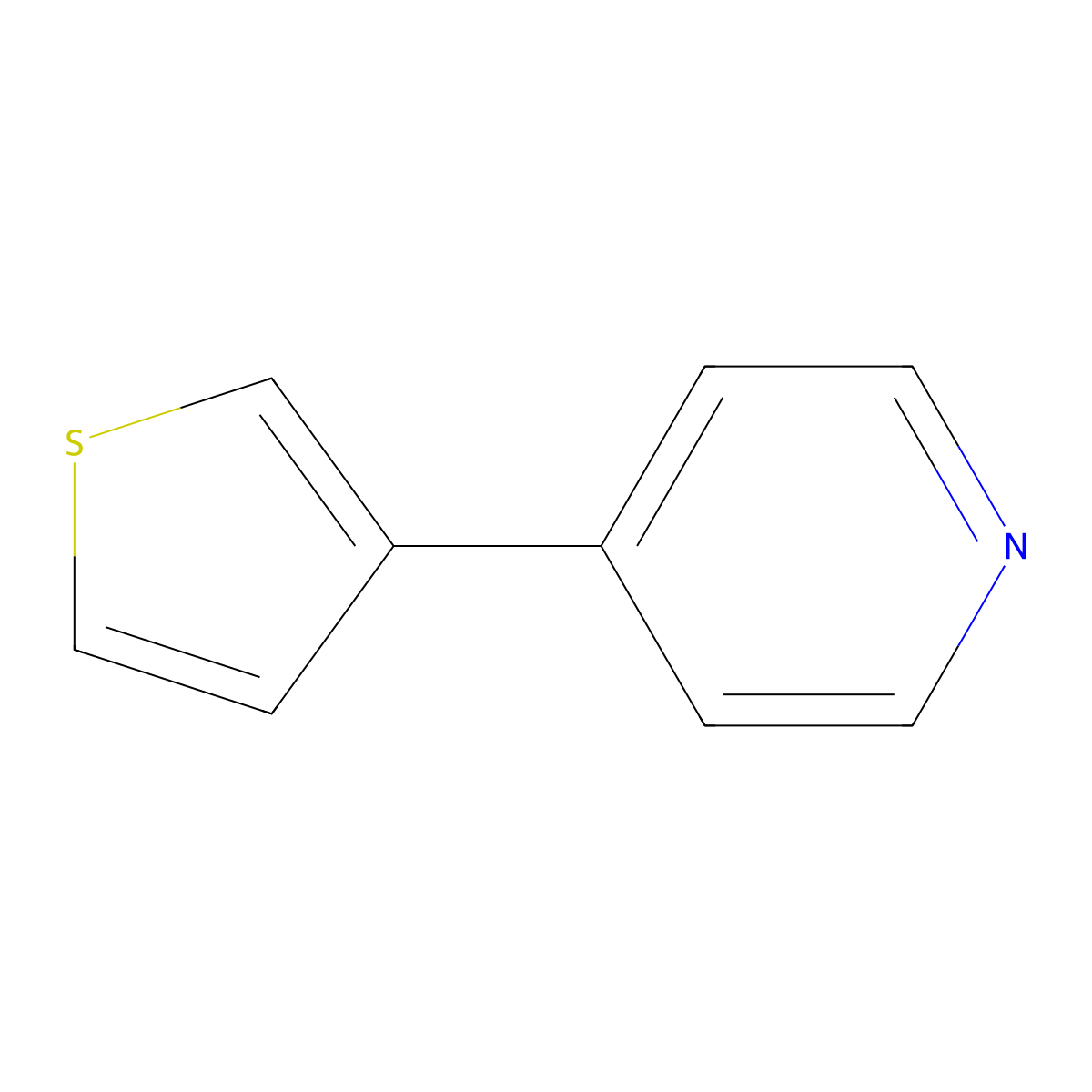 4-(3-Thienyl)pyridine molecular structure, CAS 21308-82-7
