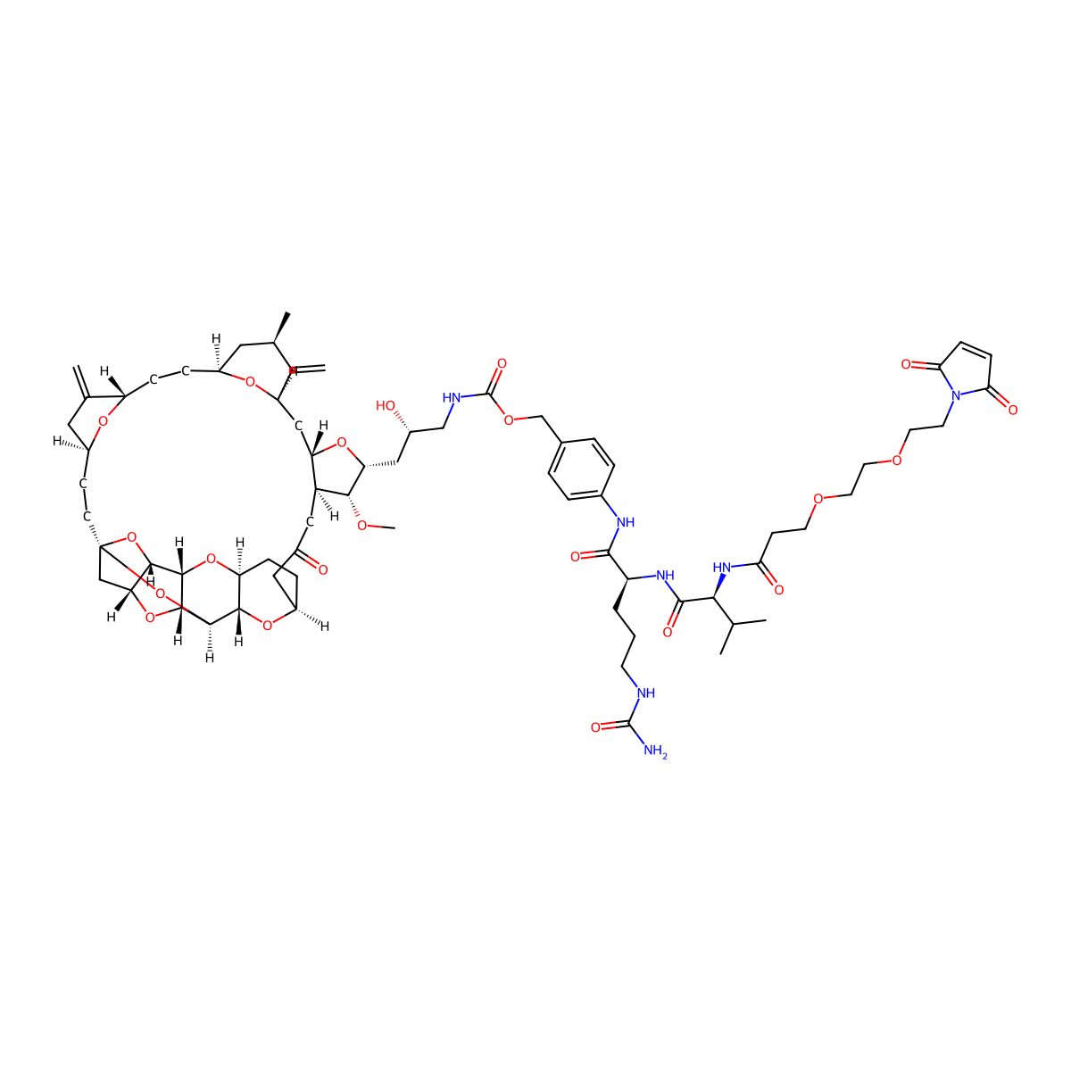 Mal-PEG2-VCP-Eribulin molecular structure, CAS 2130869-18-8