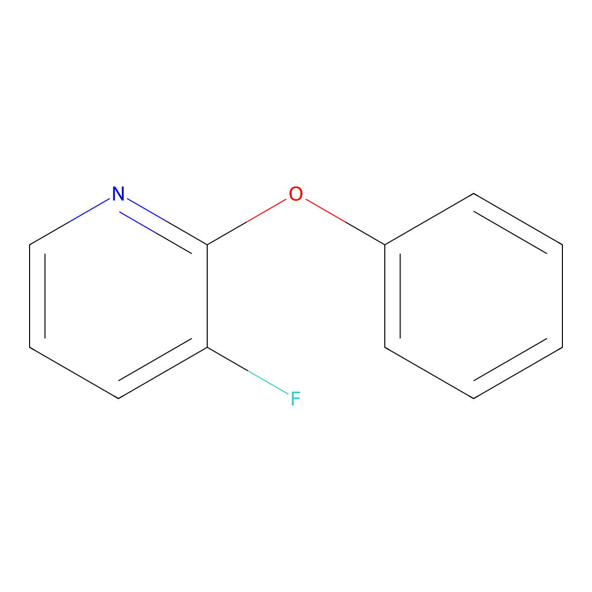 3-Fluoro-2-phenoxypyridine molecular structure, CAS 2130905-79-0