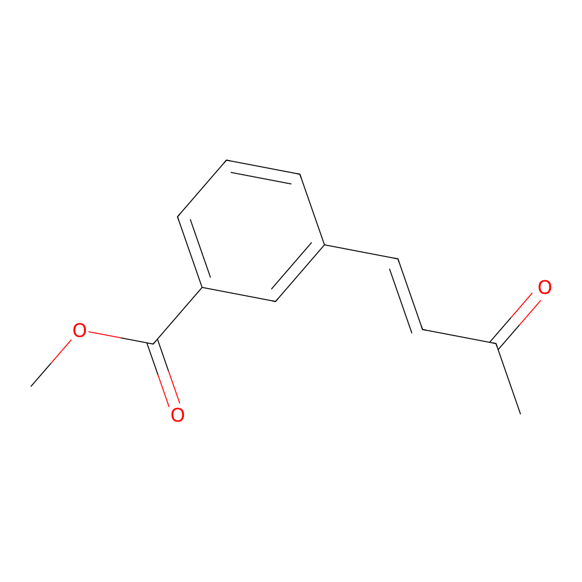 Methyl 3-(3-oxobut-1-en-1-yl)benzoate molecular structure, CAS 2130986-22-8