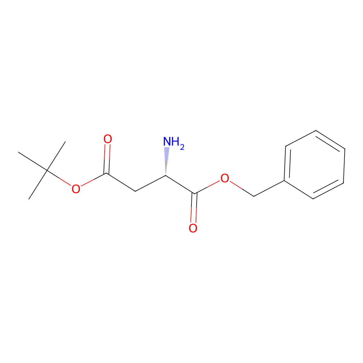 1-Benzyl 4-tert-butyl L-aspartate molecular structure, CAS 2131-29-5