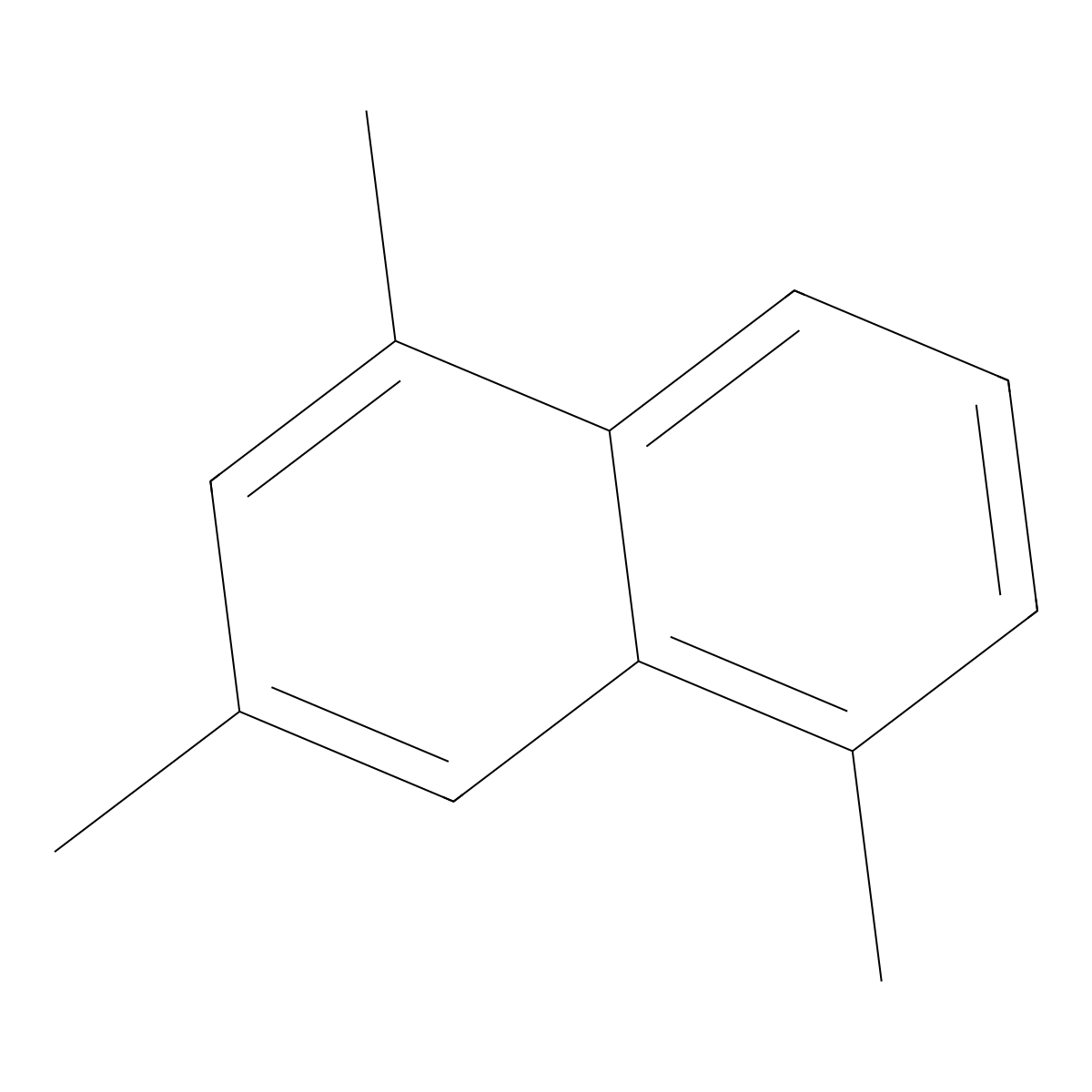 1,3,5-Trimethylnaphthalene molecular structure, CAS 2131-39-7
