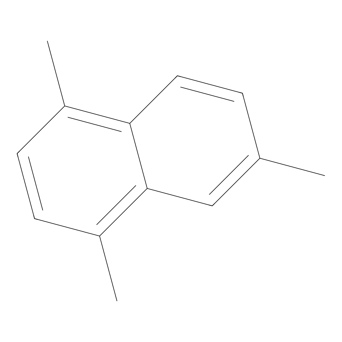 1,4,6-Trimethylnaphthalene molecular structure, CAS 2131-42-2
