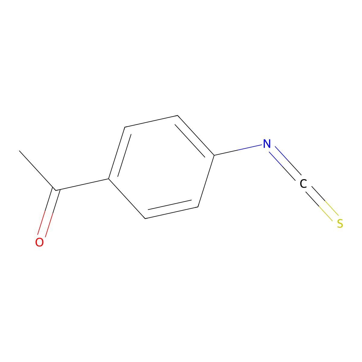 1-(4-Isothiocyanatophenyl)ethan-1-one molecular structure, CAS 2131-57-9