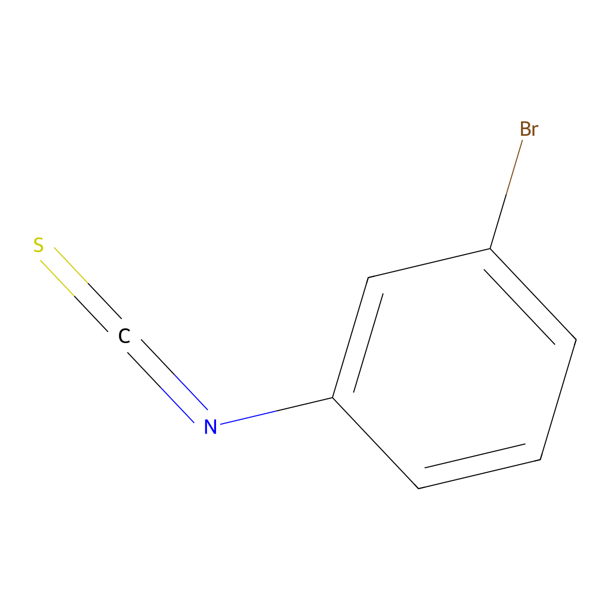 3-Bromophenyl Isothiocyanate molecular structure, CAS 2131-59-1