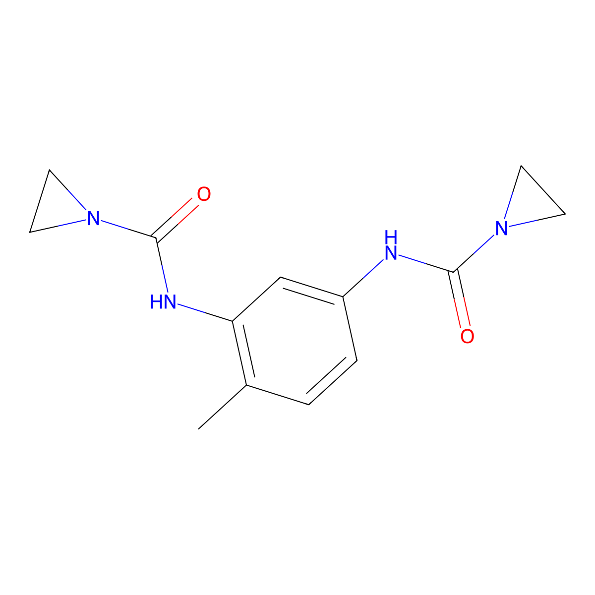2,4-Bis(3,3-ethyleneureido)toluene molecular structure, CAS 2131-75-1