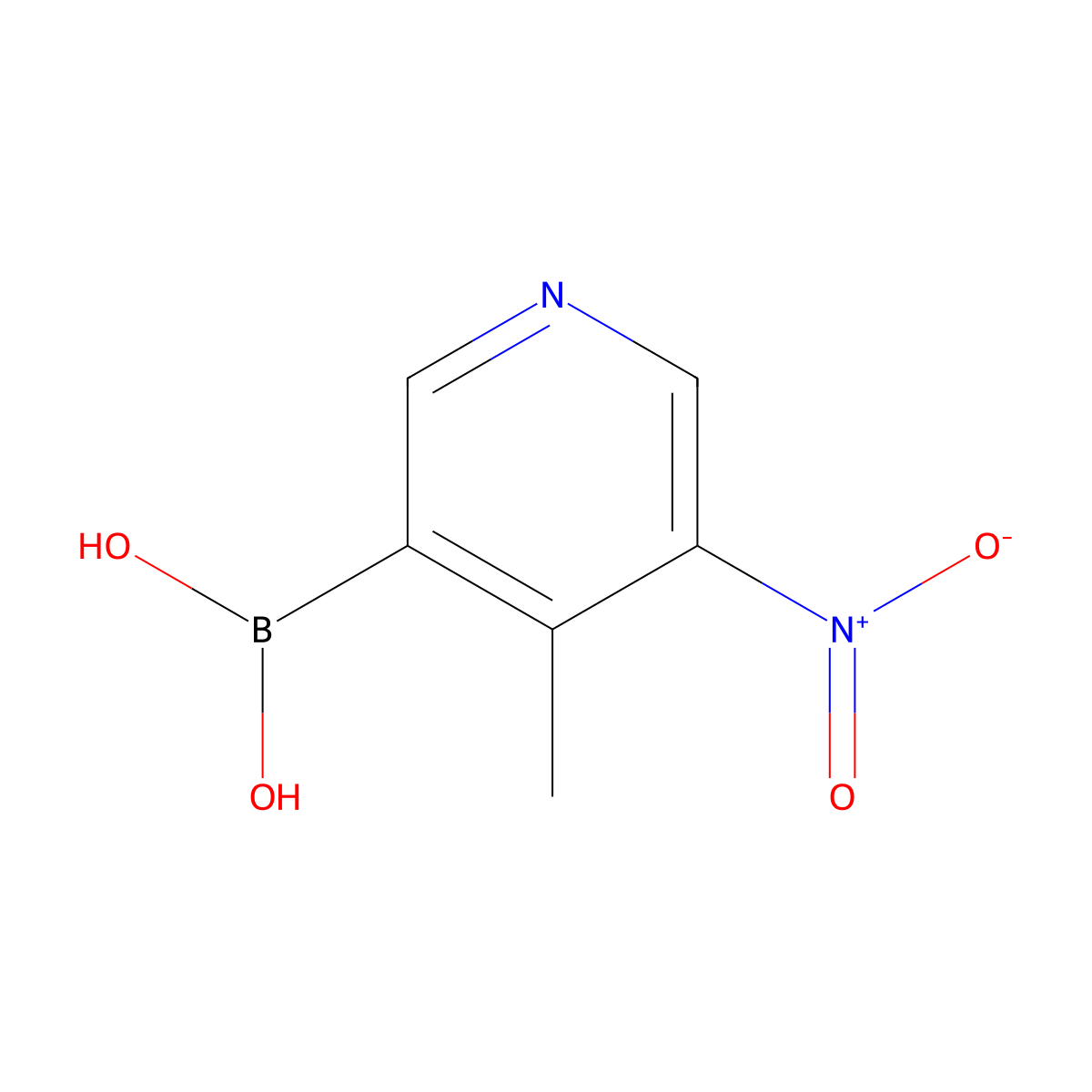 (4-Methyl-5-nitropyridin-3-yl)boronic acid molecular structure, CAS 2131006-93-2