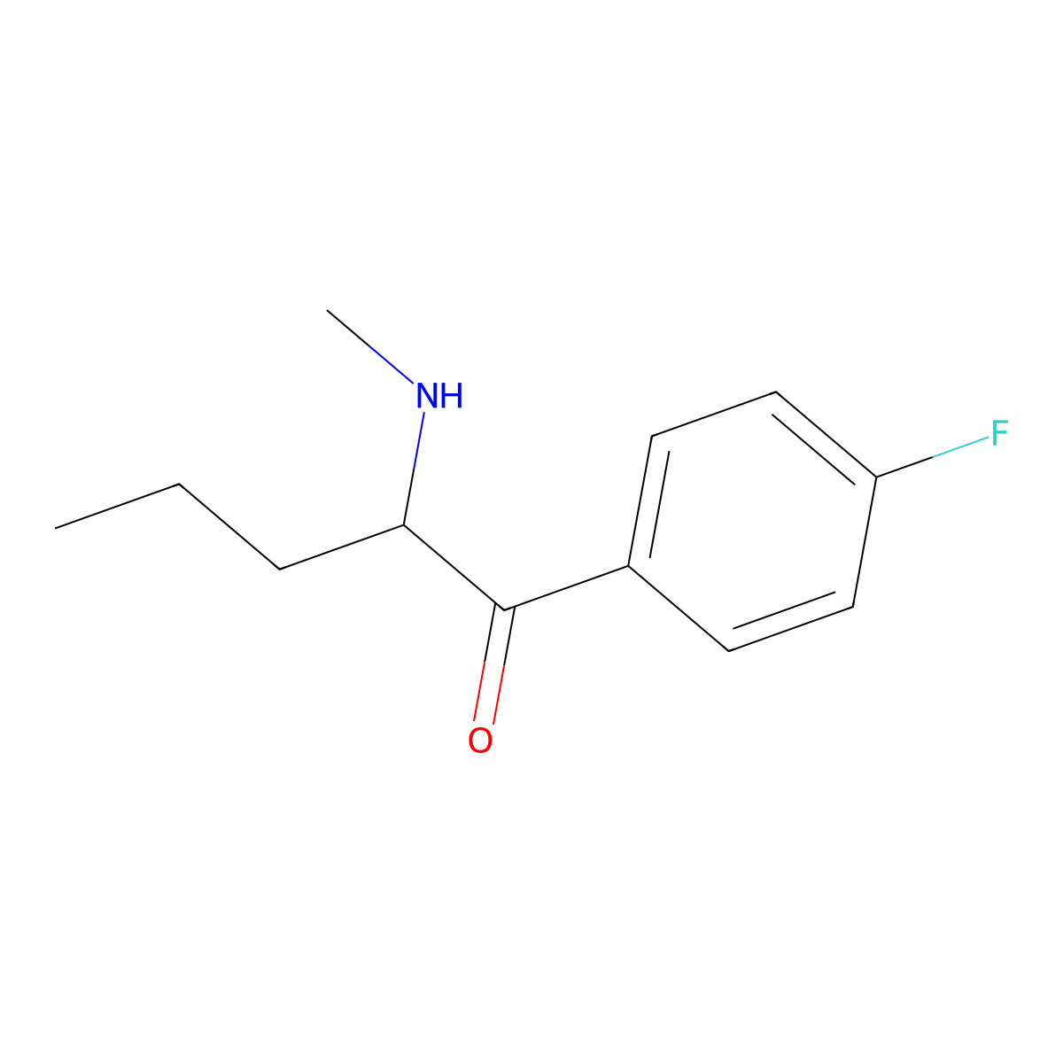 4-Fluoropentedrone molecular structure, CAS 2131054-74-3