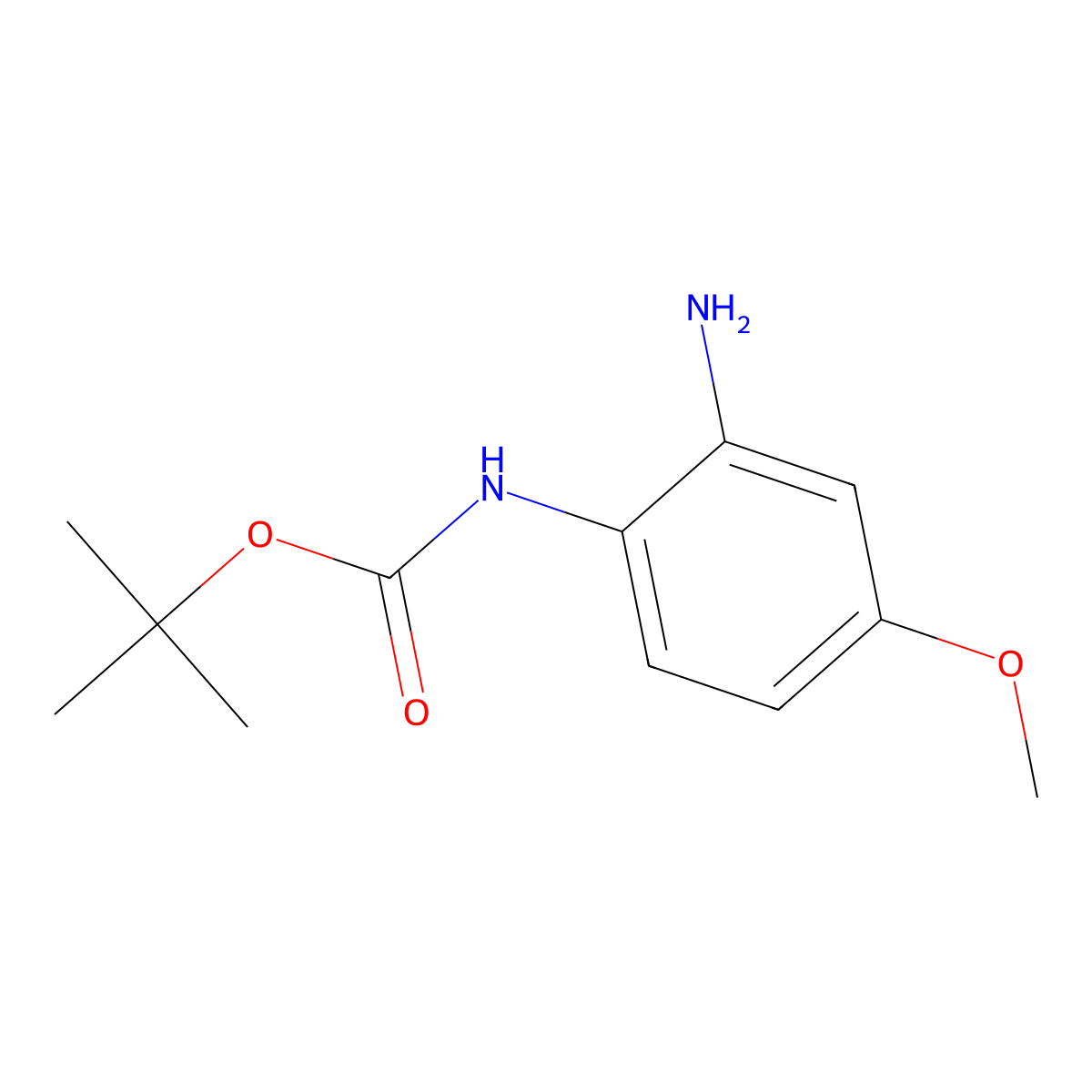 tert-butyl N-(2-amino-4-methoxyphenyl)carbamate molecular structure, CAS 213118-56-0