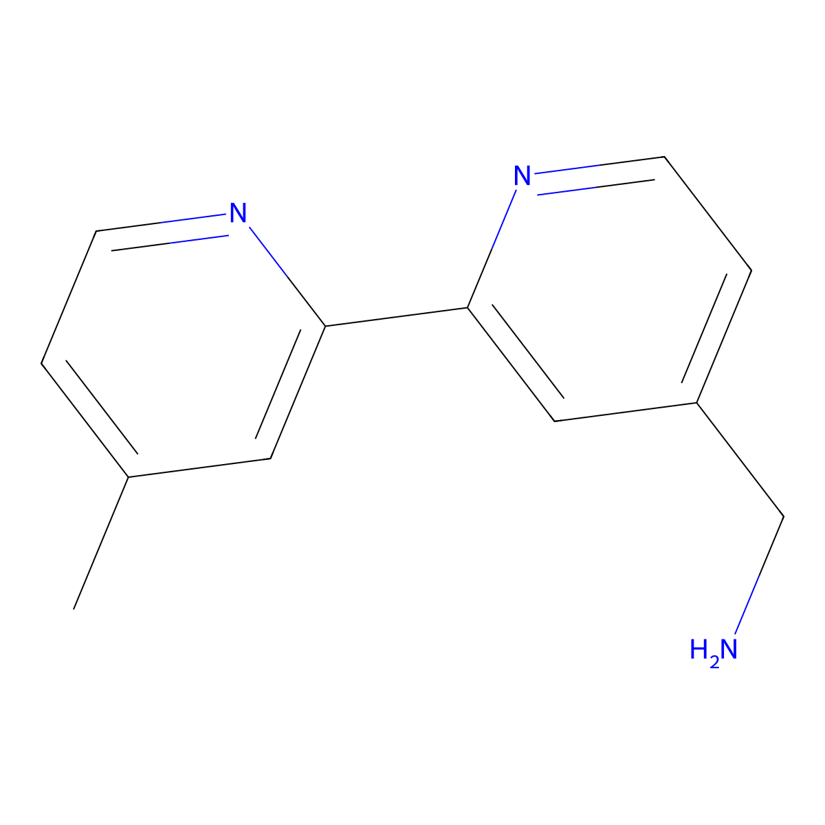 4-Aminomethyl-4'-methyl-2,2'-bipyridine molecular structure, CAS 213124-09-5