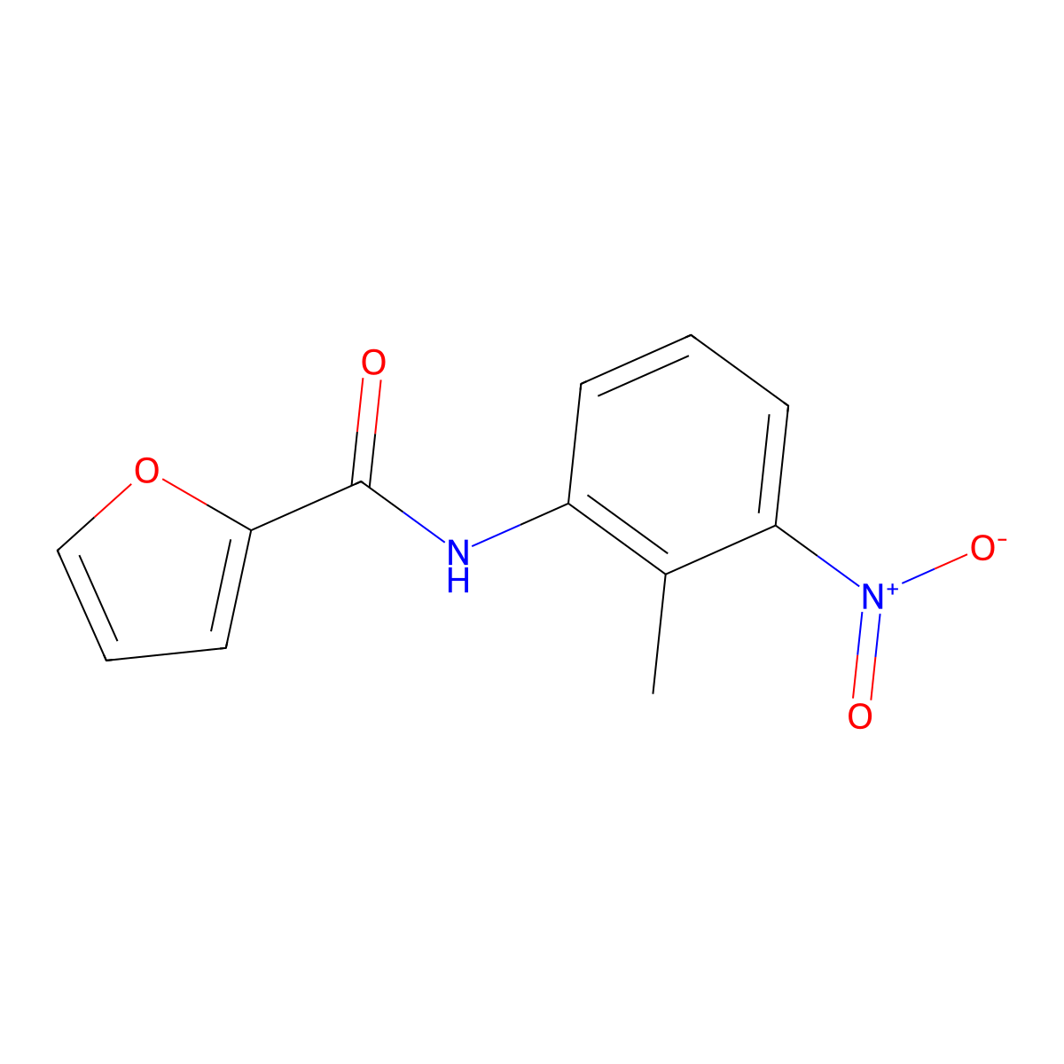 N-(2-methyl-3-nitrophenyl)furan-2-carboxamide molecular structure, CAS 213125-05-4