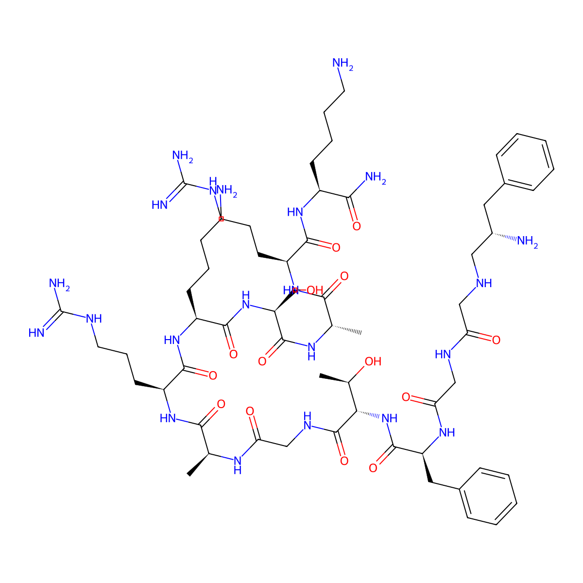 [Phe1Psi(CH2-NH)Gly2]Nociceptin(1-13)NH2 molecular structure, CAS 213130-17-7