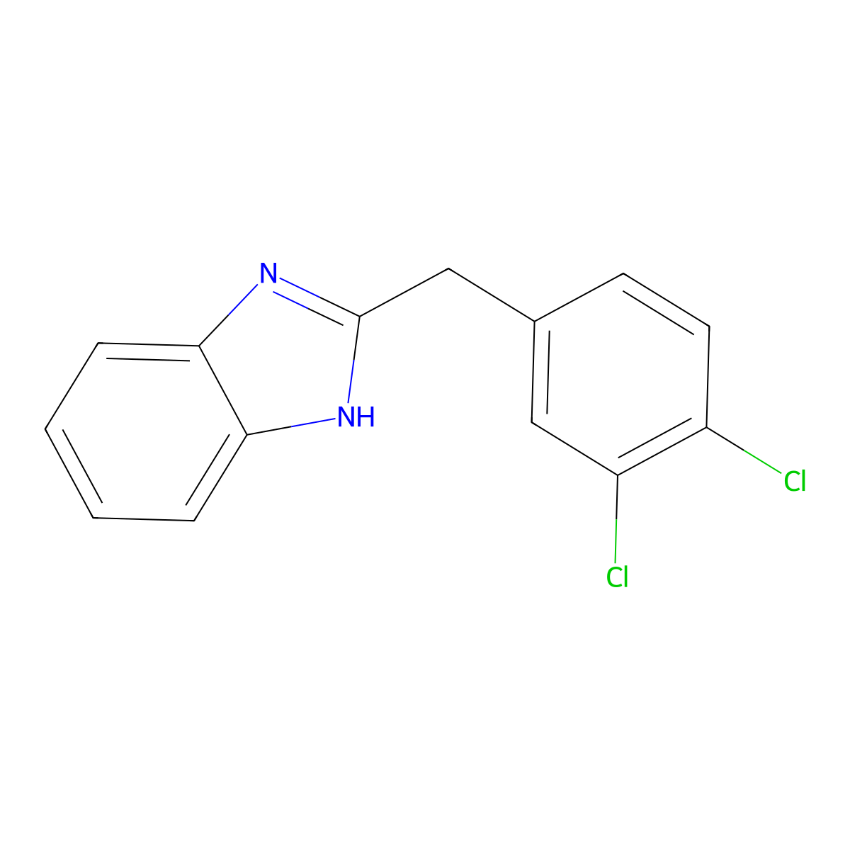 2-(3,4-Dichlorobenzyl)-1H-benzo[d]imidazole molecular structure, CAS 213133-77-8