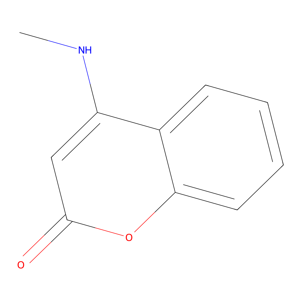 4-(methylamino)-2H-chromen-2-one molecular structure, CAS 21315-45-7