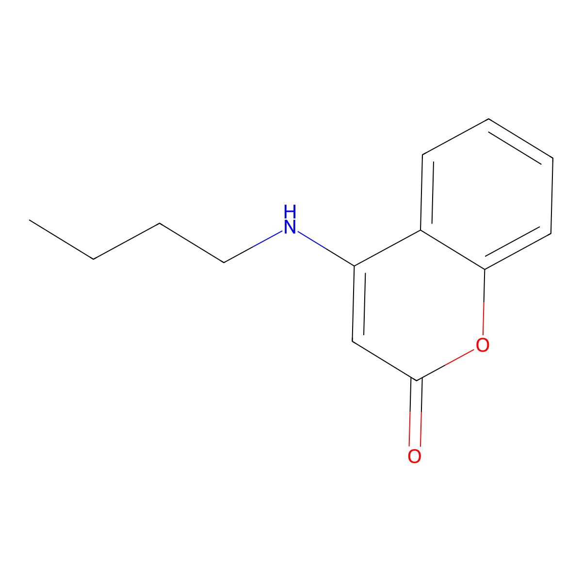 4-Butylamino-chromen-2-one molecular structure, CAS 21315-46-8
