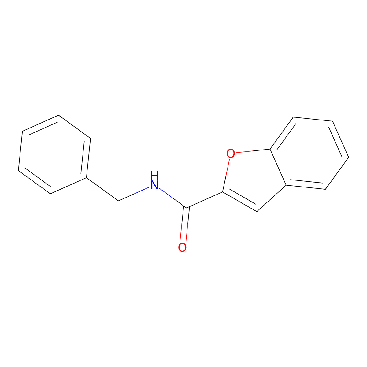 N-benzyl-1-benzofuran-2-carboxamide molecular structure, CAS 21315-63-9