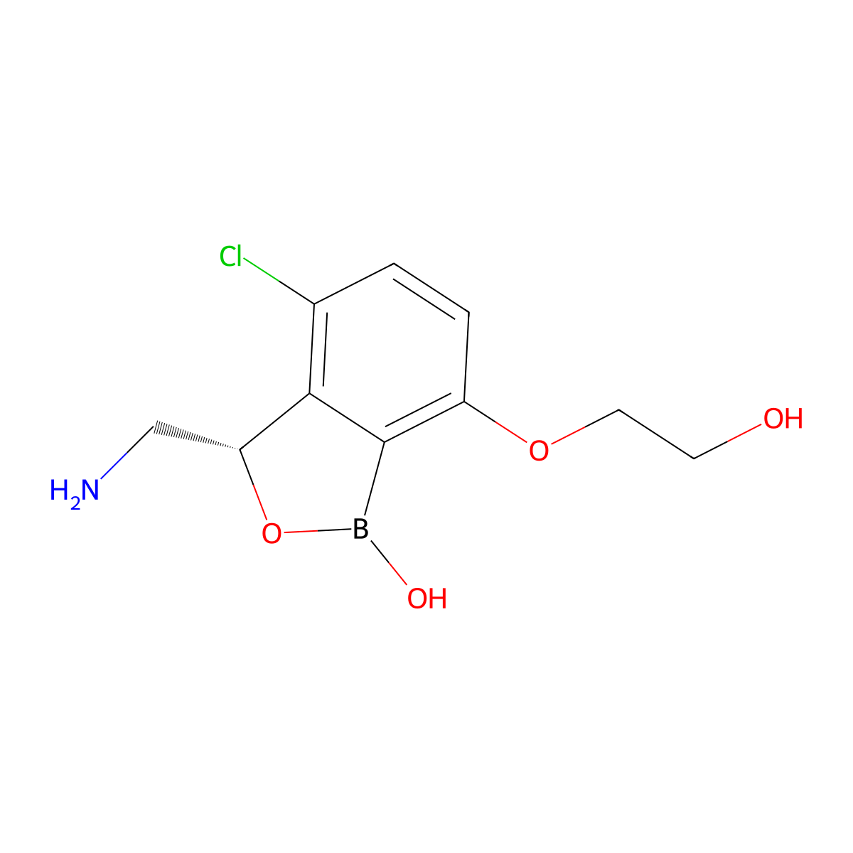Ganfeborole molecular structure, CAS 2131798-12-2