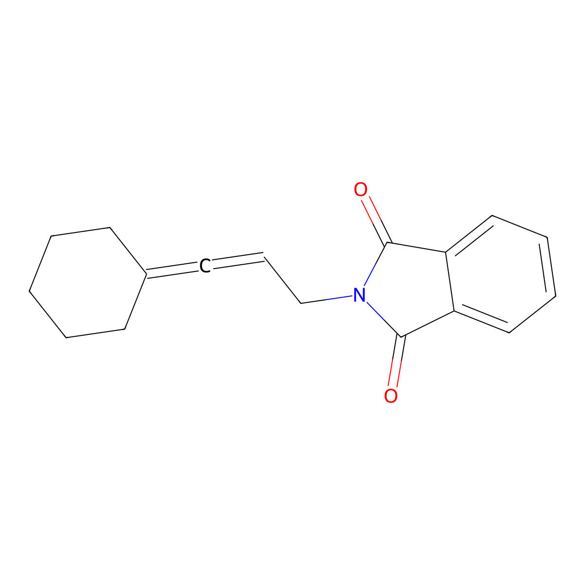 2-(3-Cyclohexylideneallyl)isoindoline-1,3-dione molecular structure, CAS 2131799-57-8
